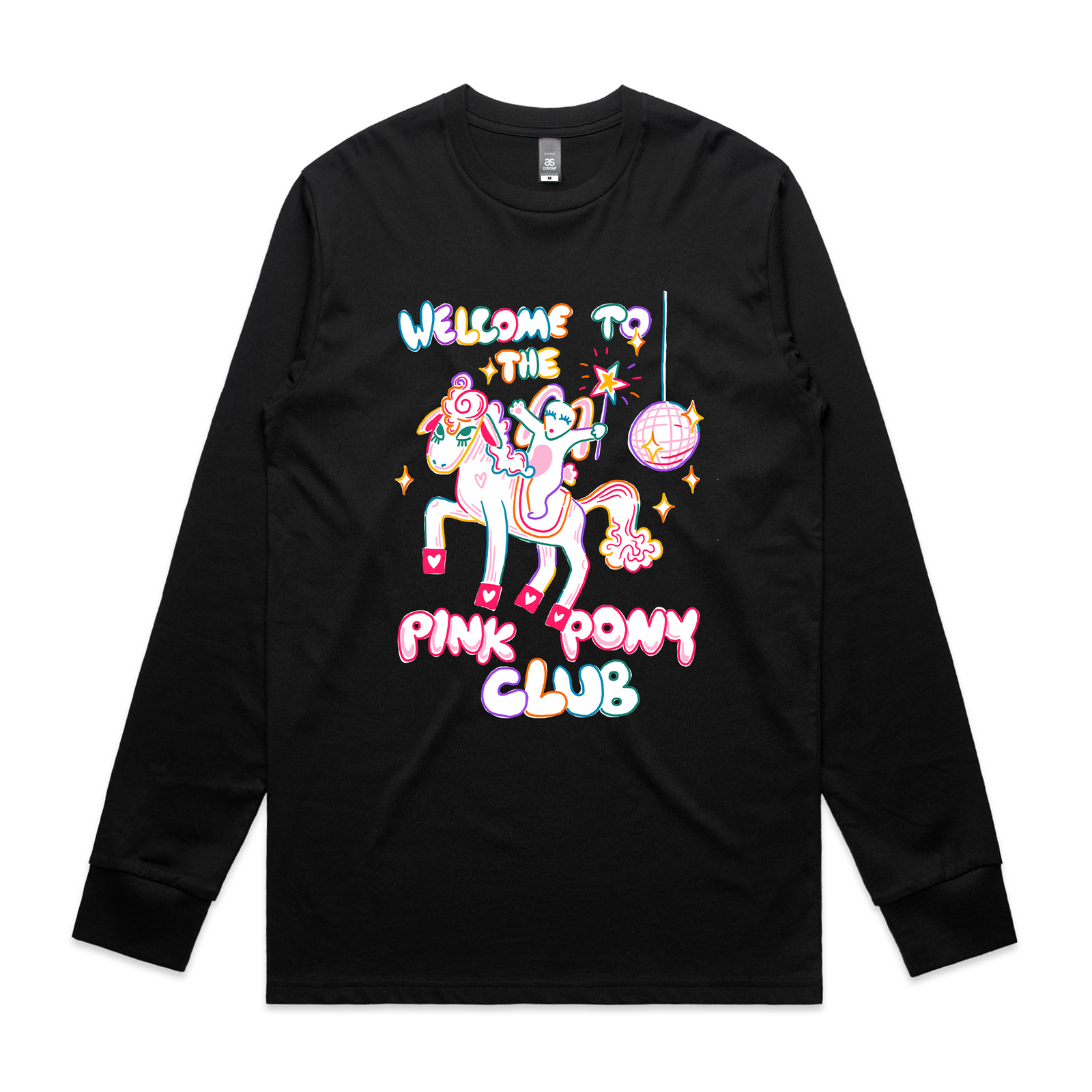 Pink Pony Club T-Shirt Inspired by Chappell Roan and sustainably printed in Sydney.