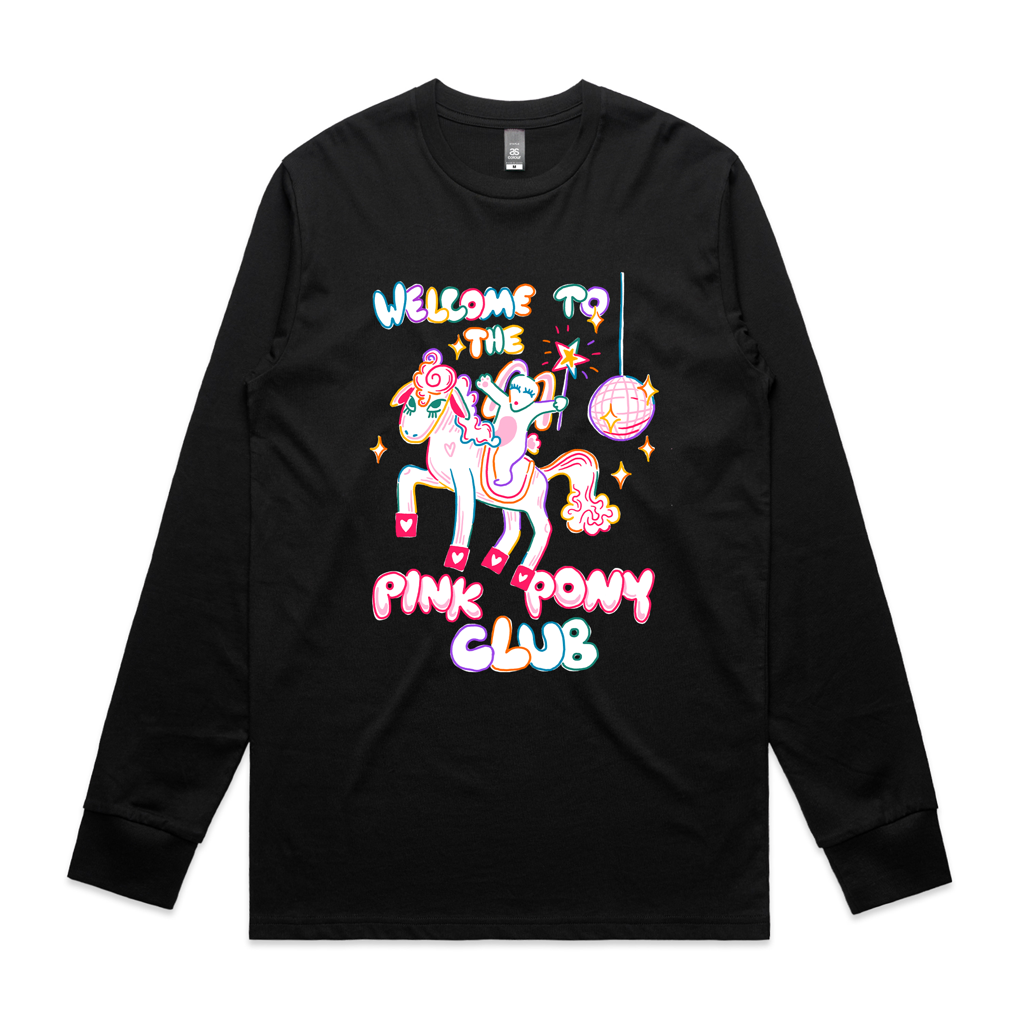 Pink Pony Club T-Shirt Inspired by Chappell Roan and sustainably printed in Sydney.