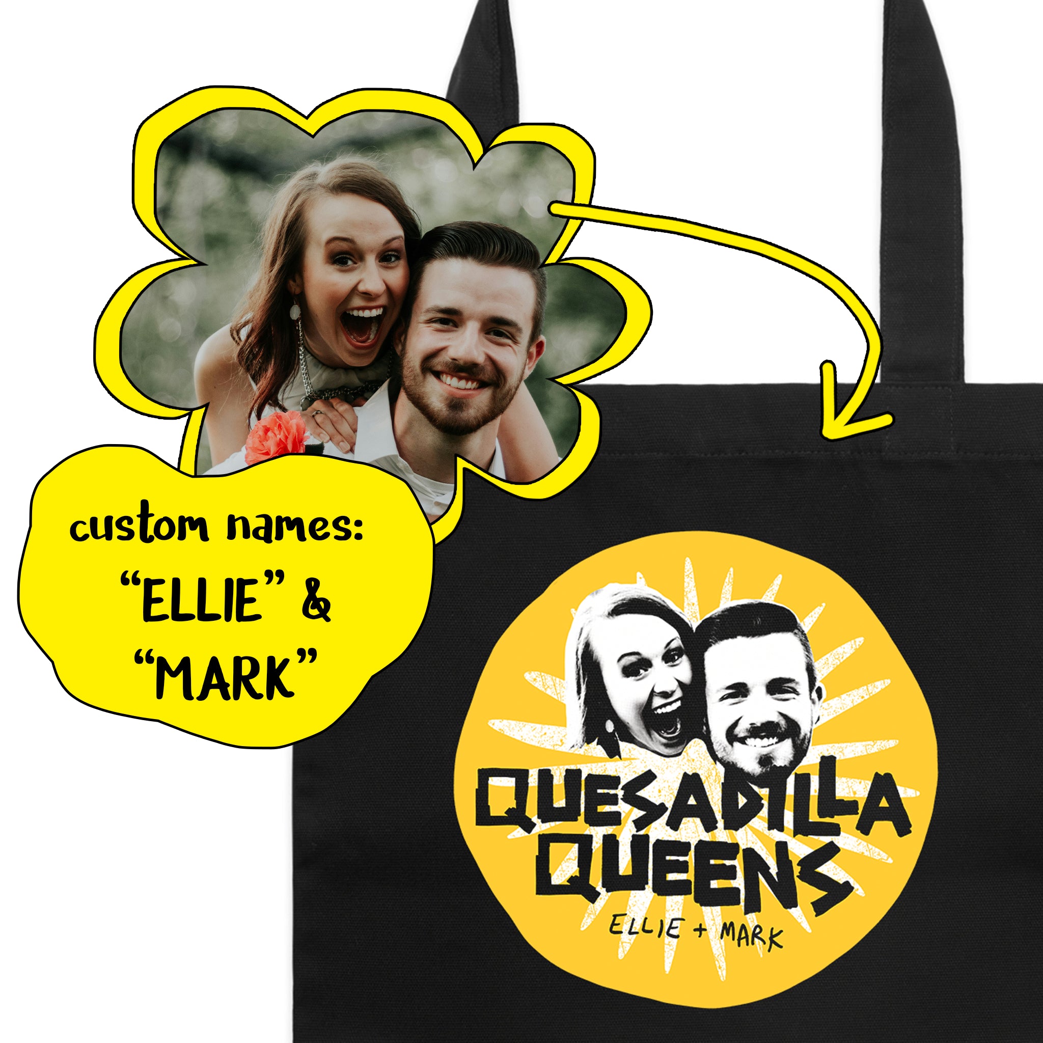 Custom Quesadilla Queens Tote