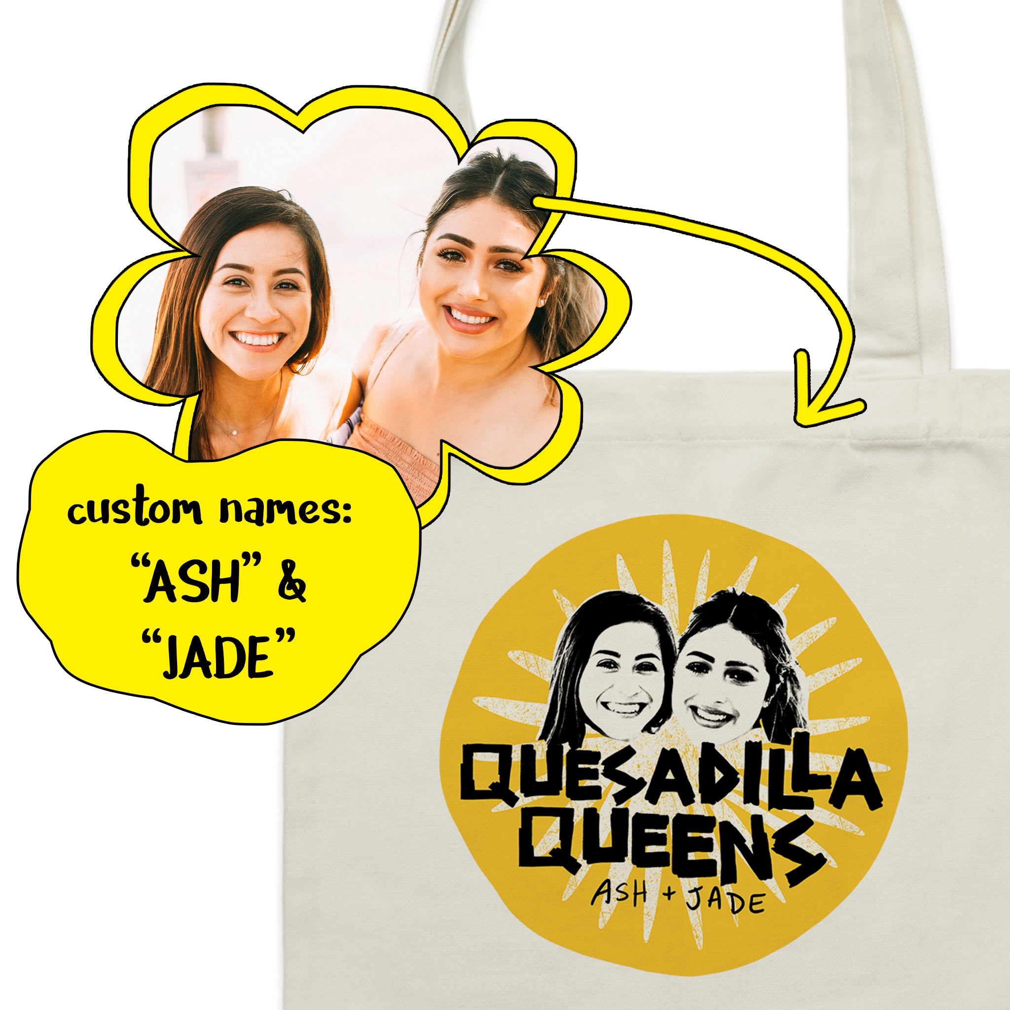 Custom Quesadilla Queens Tote