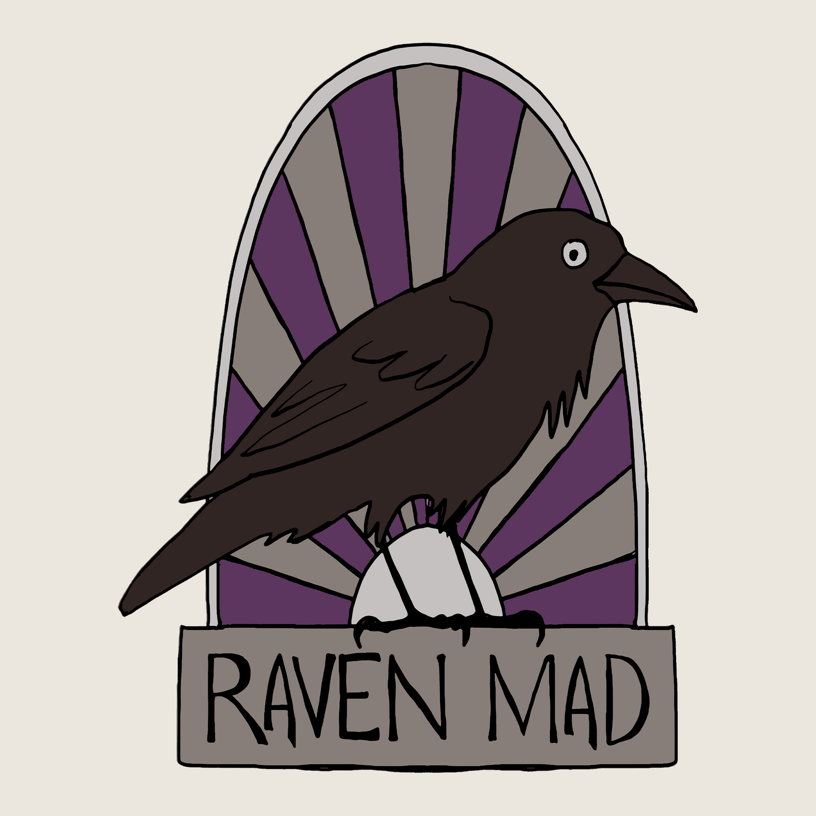 Raven Mad Tote tote bag by Lonely Kids Club