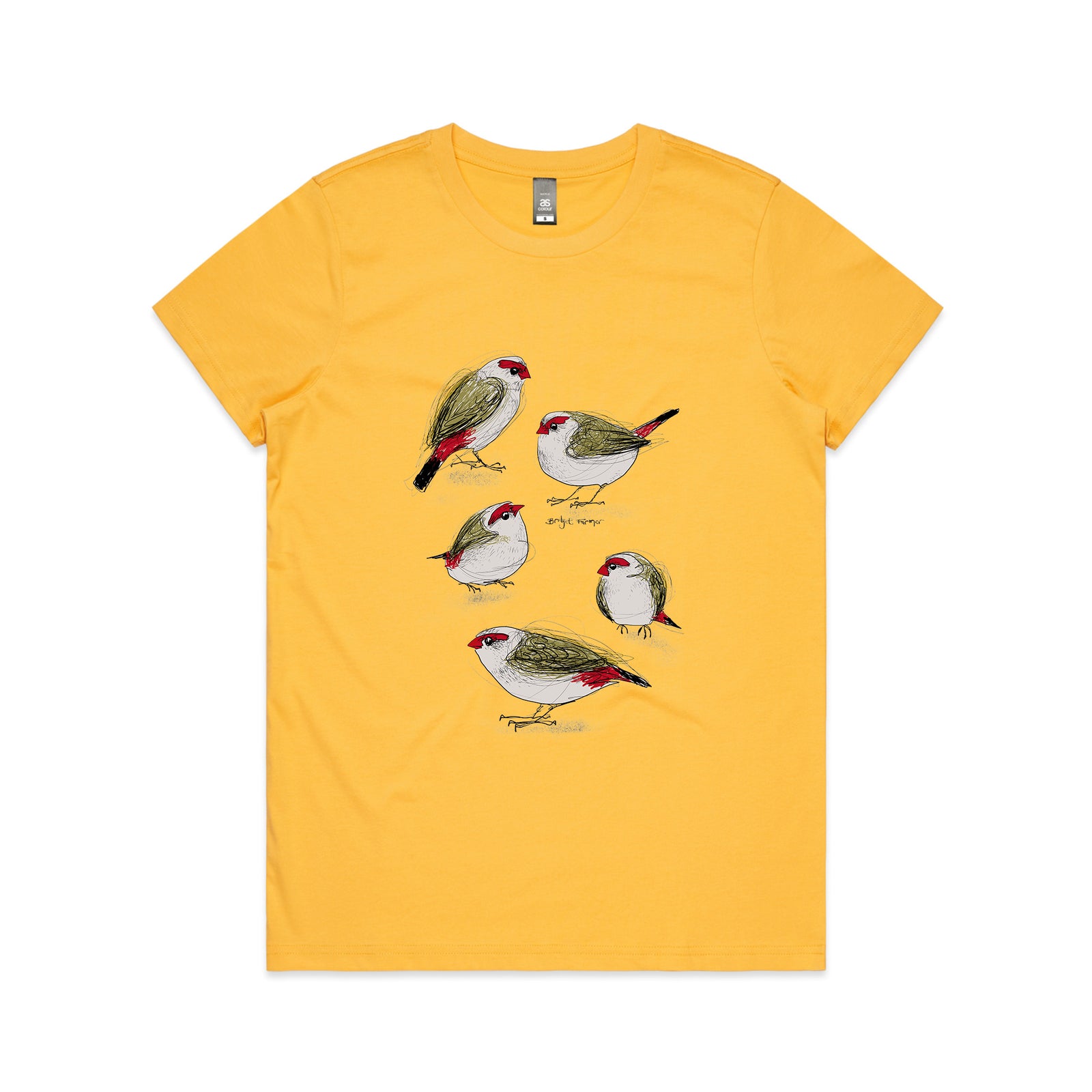 Red Browed Finches Tee
