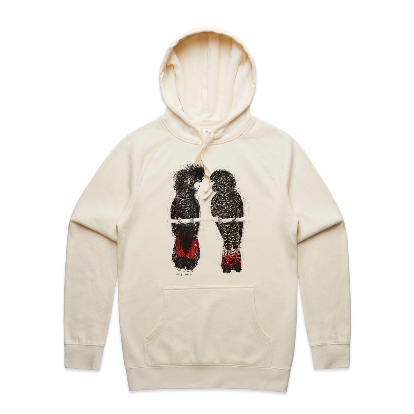 Red Tailed Black Cockatoos Hoodie