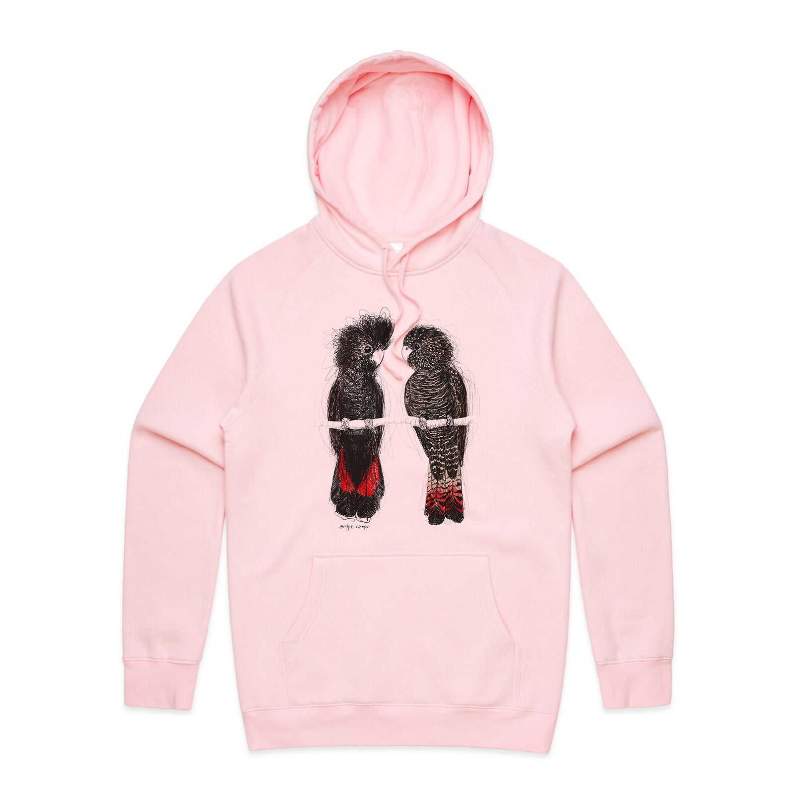 Red Tailed Black Cockatoos Hoodie