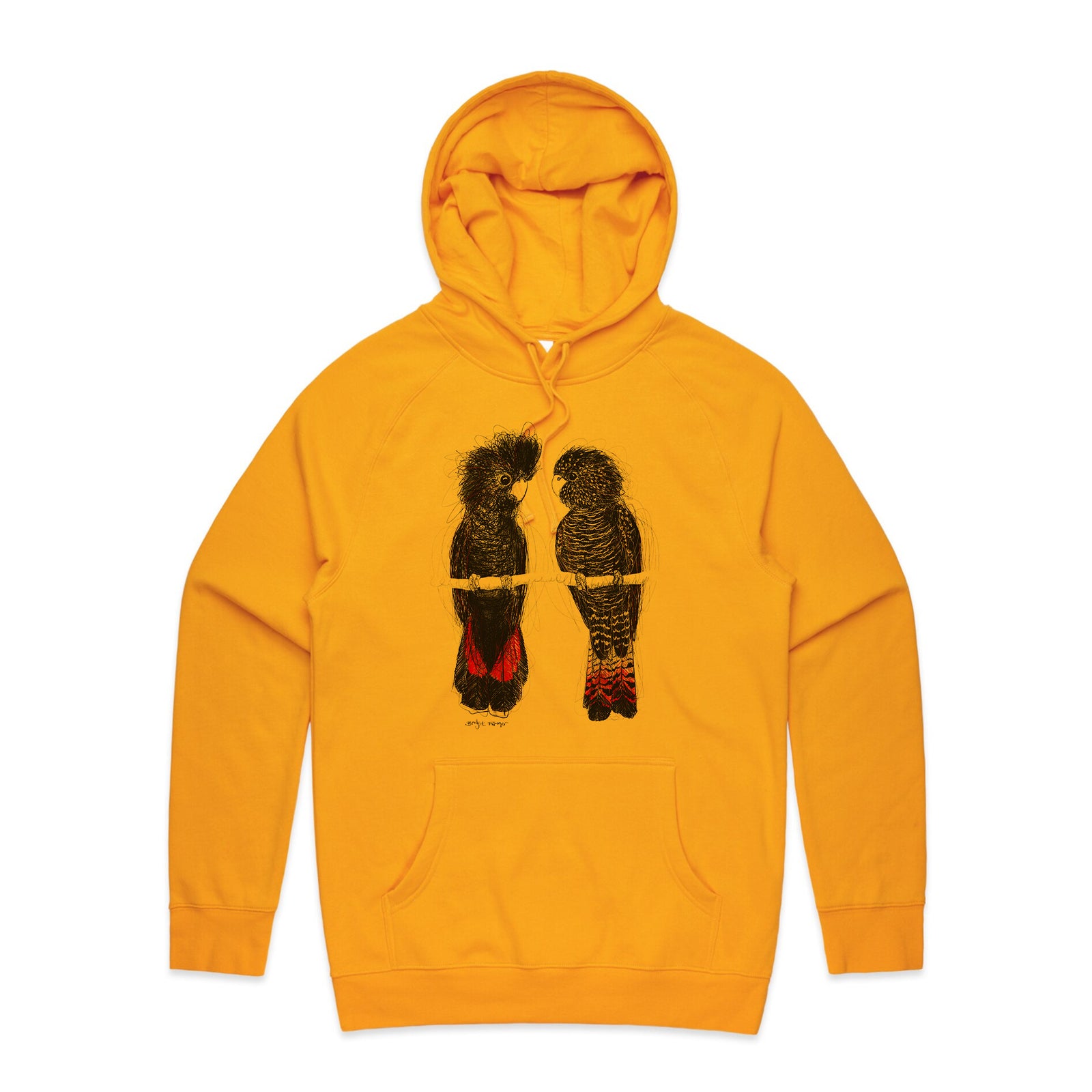 Red Tailed Black Cockatoos Hoodie