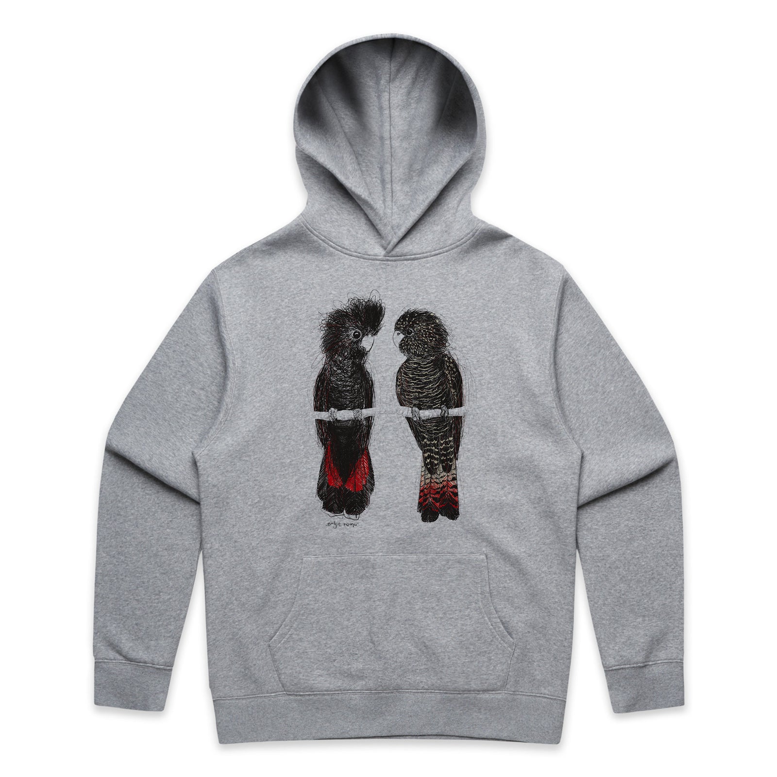 Red Tailed Black Cockatoos Hoodie