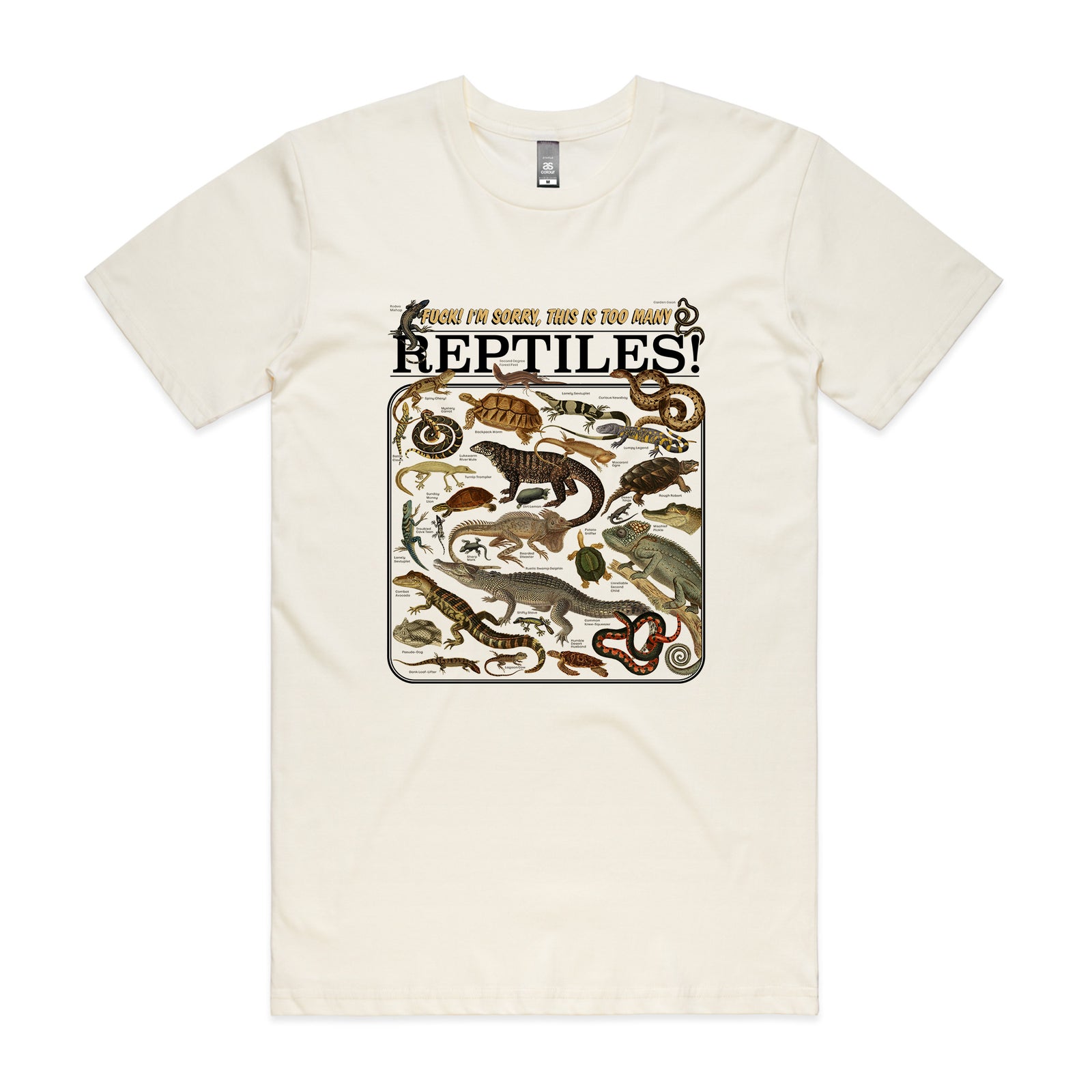 Too Many Reptiles Tee