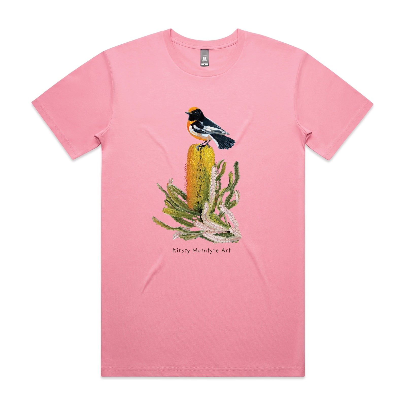 Bubblegum unisex t-shirt with Red Robin graphic by Lonely Kids Club