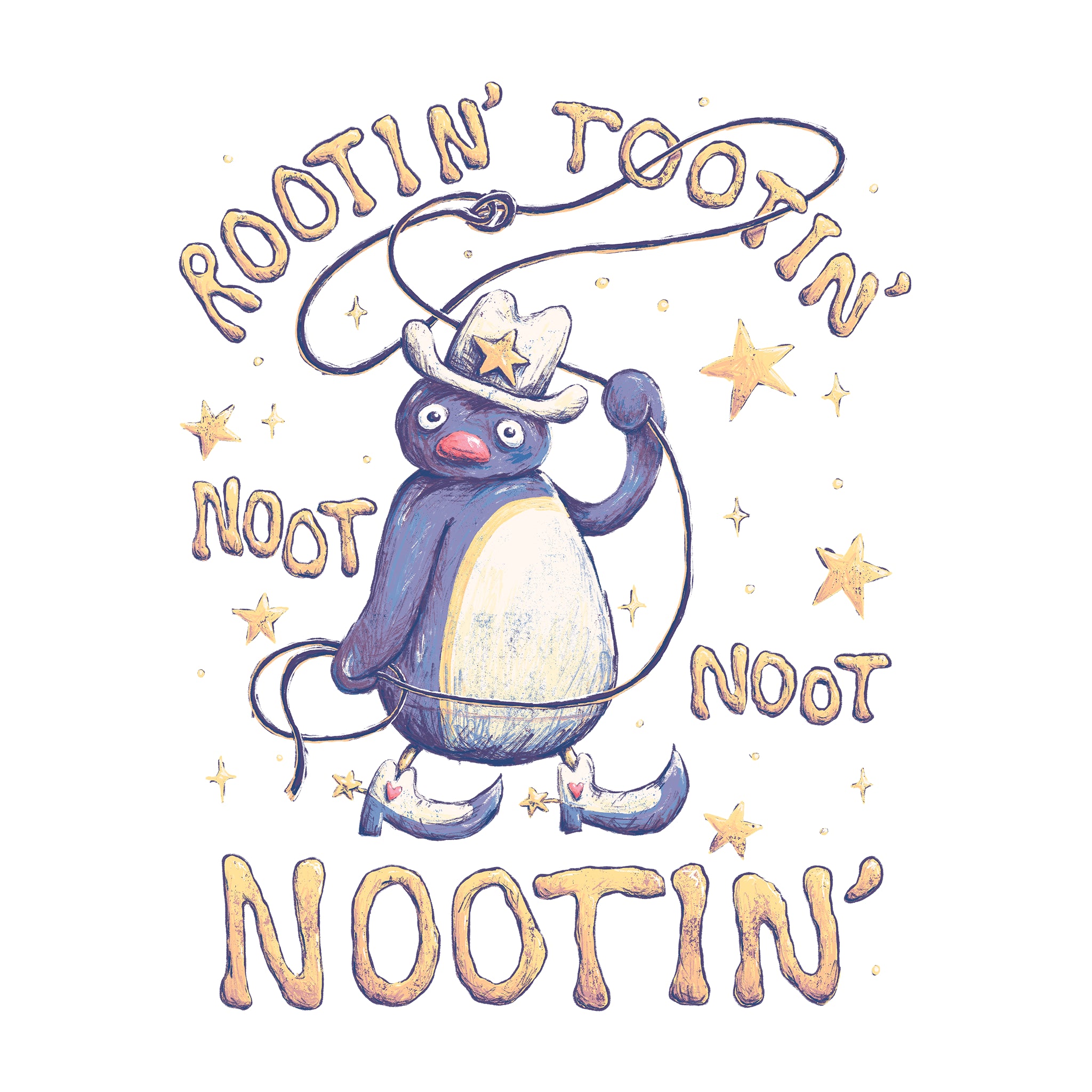 Rootin' Tootin' Nootin' Oversized Tee