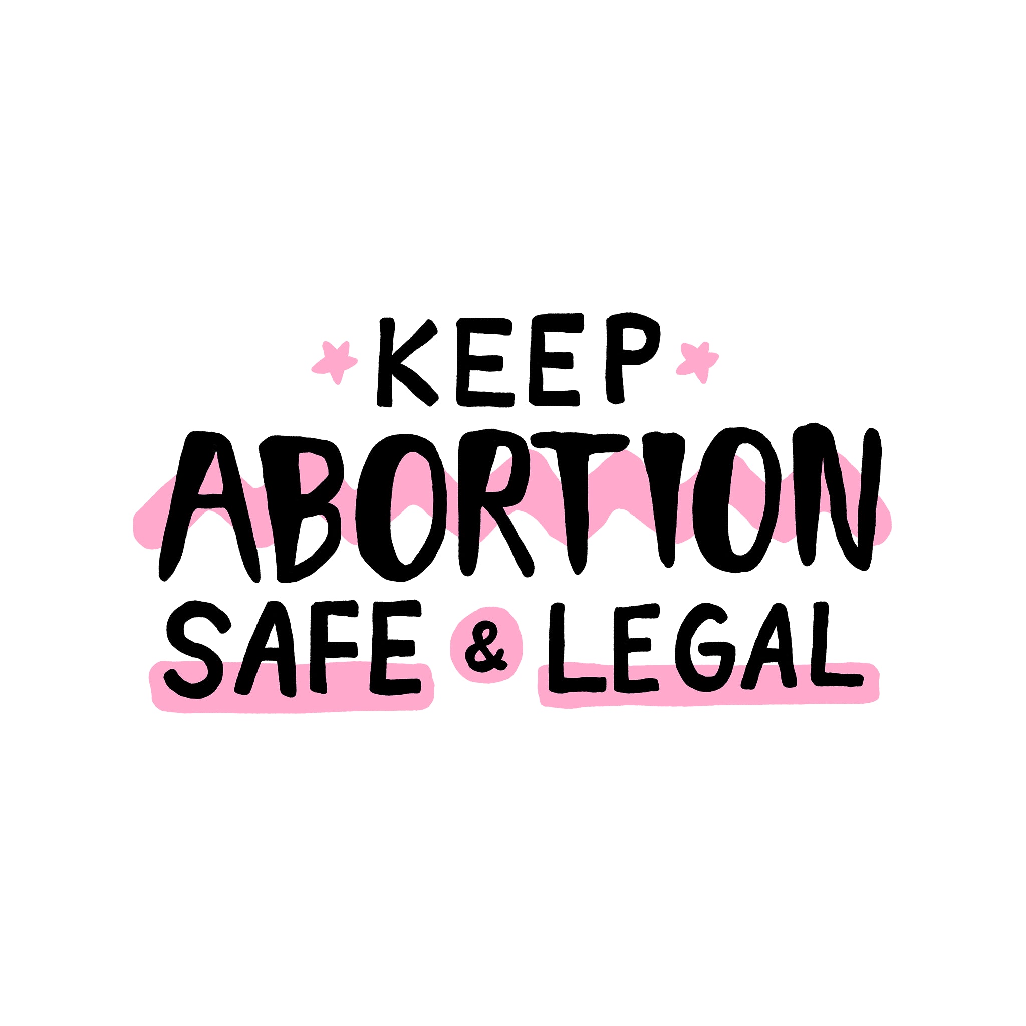 Safe & Legal Abortion Oversized Charity Tee