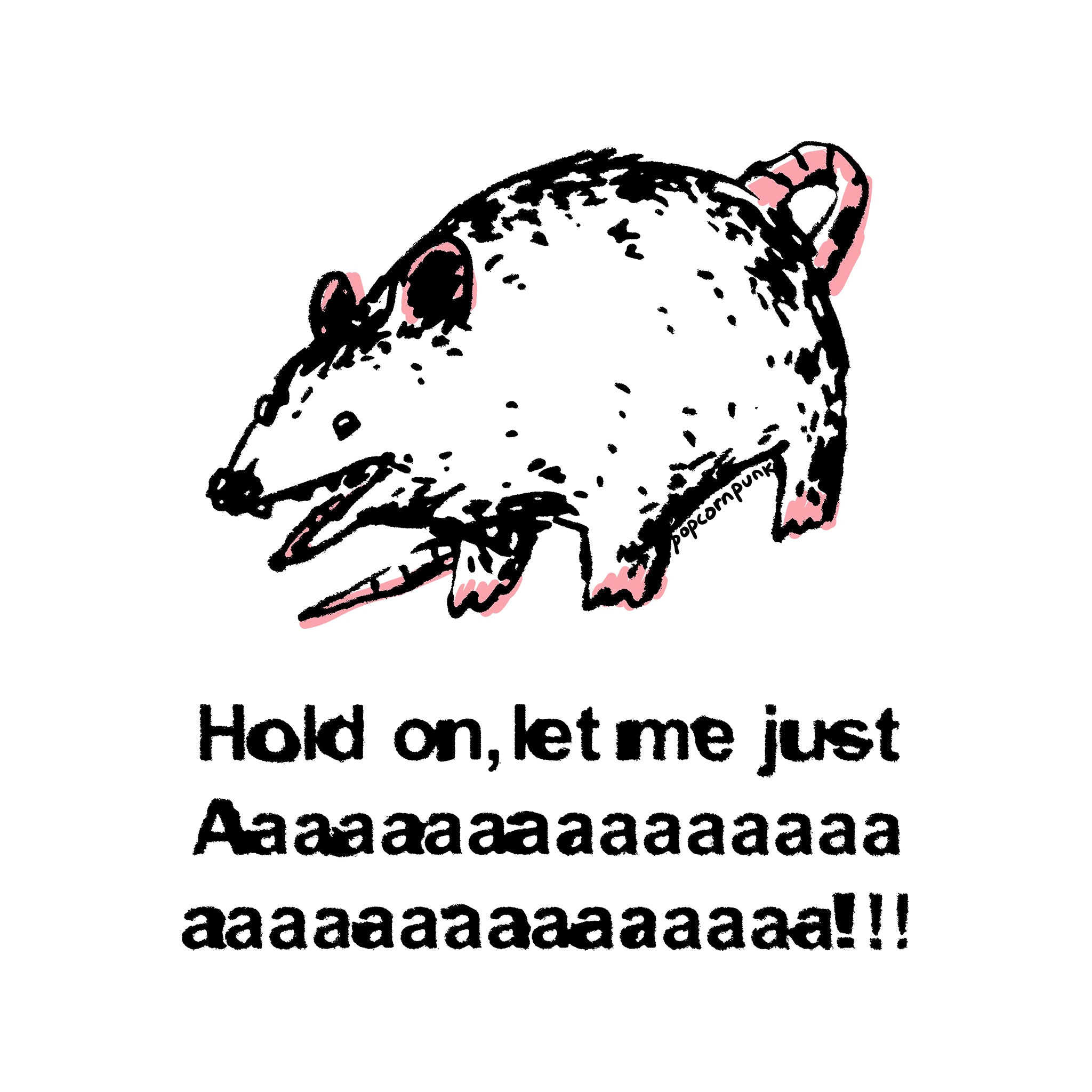Screaming Opossum Tee