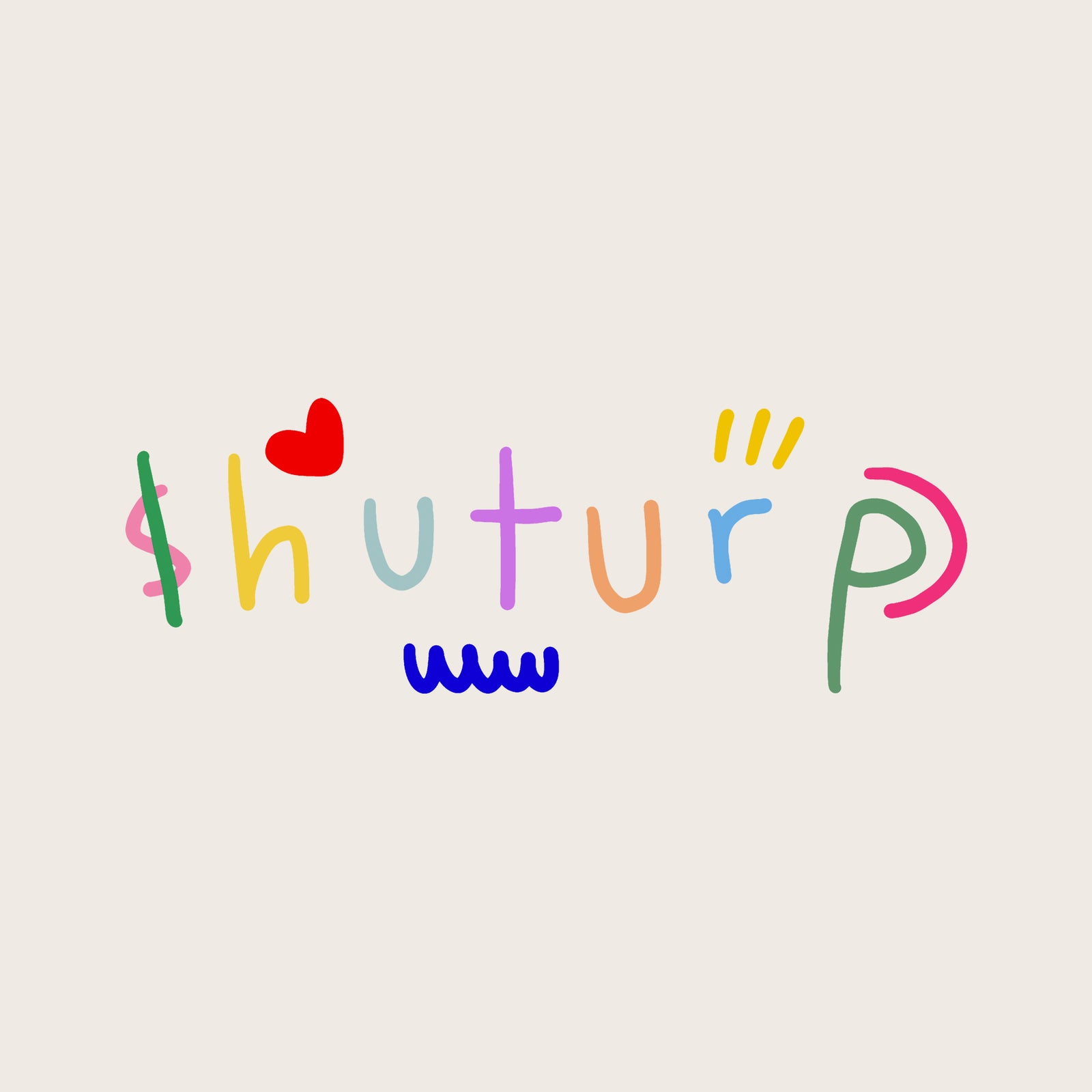Shuturp Tote tote bag by Lonely Kids Club