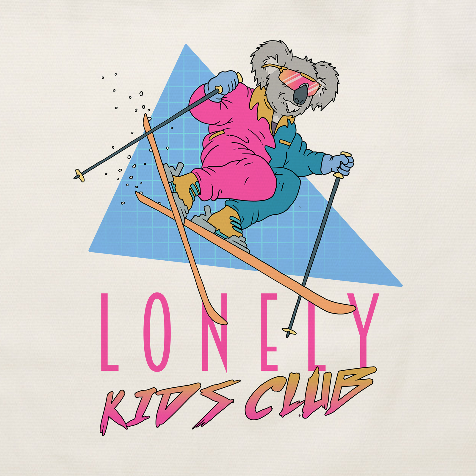 Skiing Koala Tote tote bag by Lonely Kids Club
