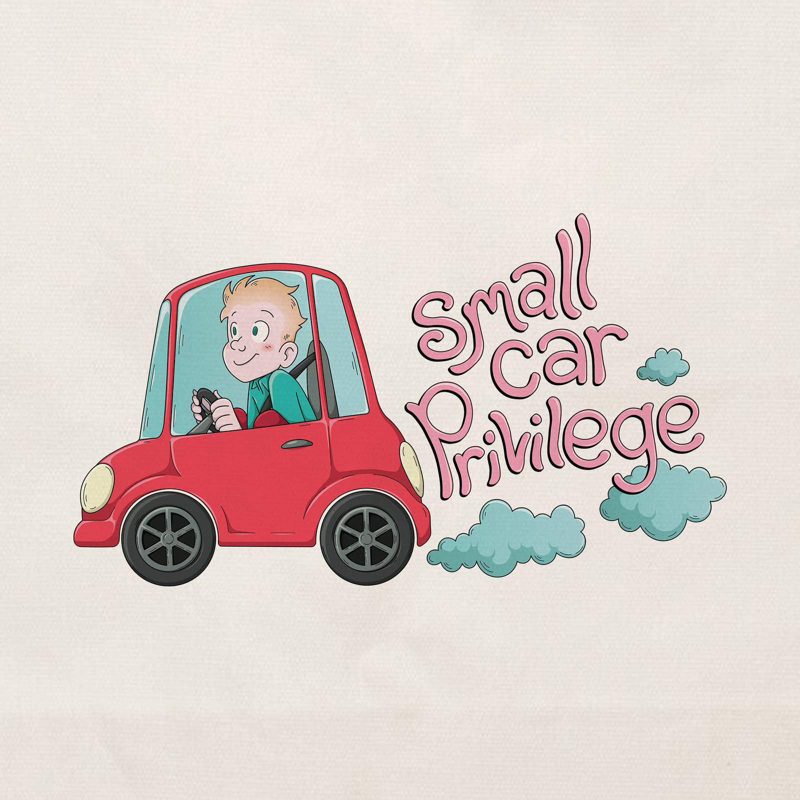 Small Car Privilege Tote tote bag by Lonely Kids Club