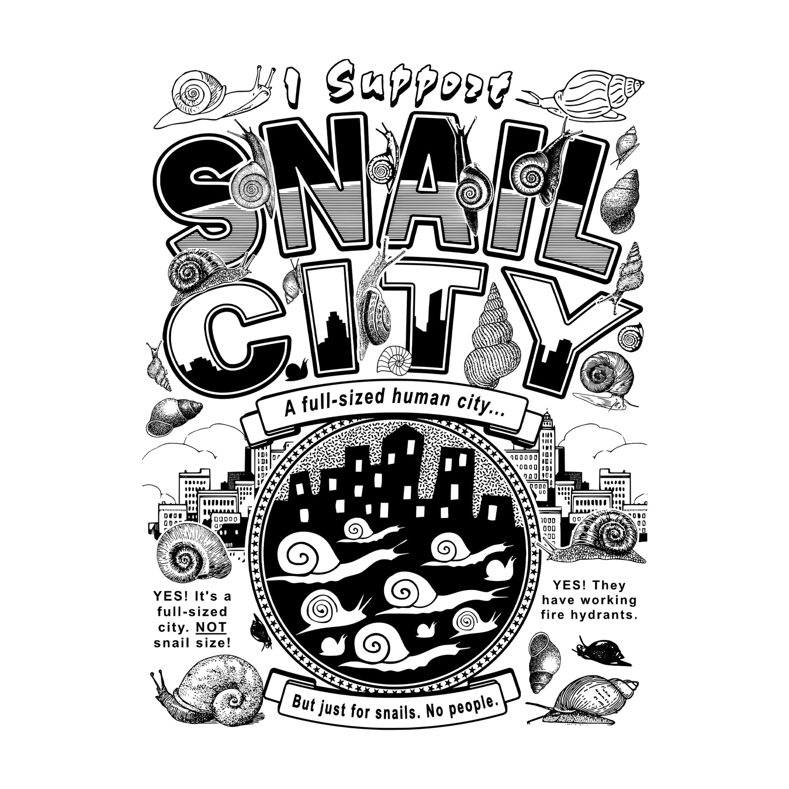 Snail City Tee