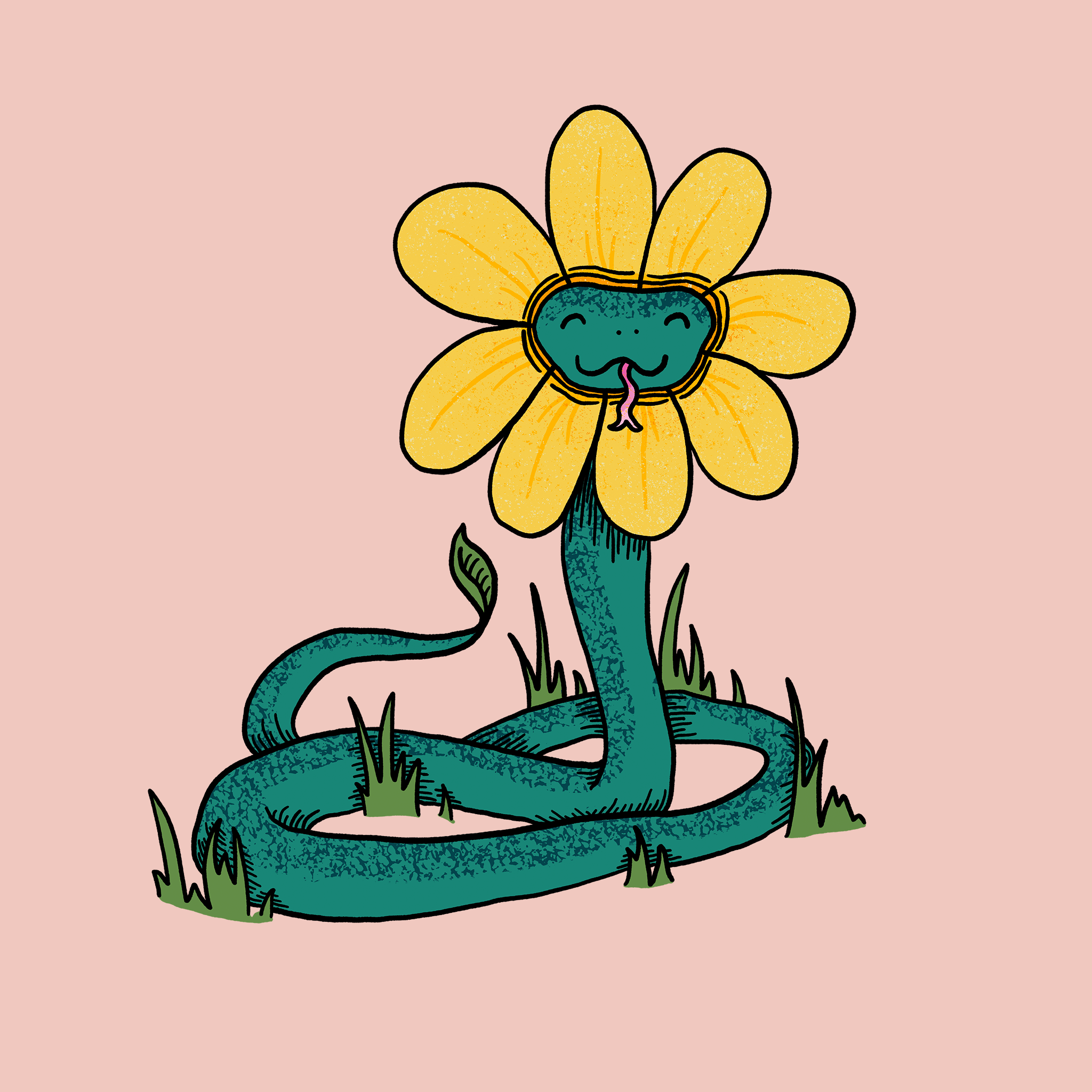 Snake Flower Tee