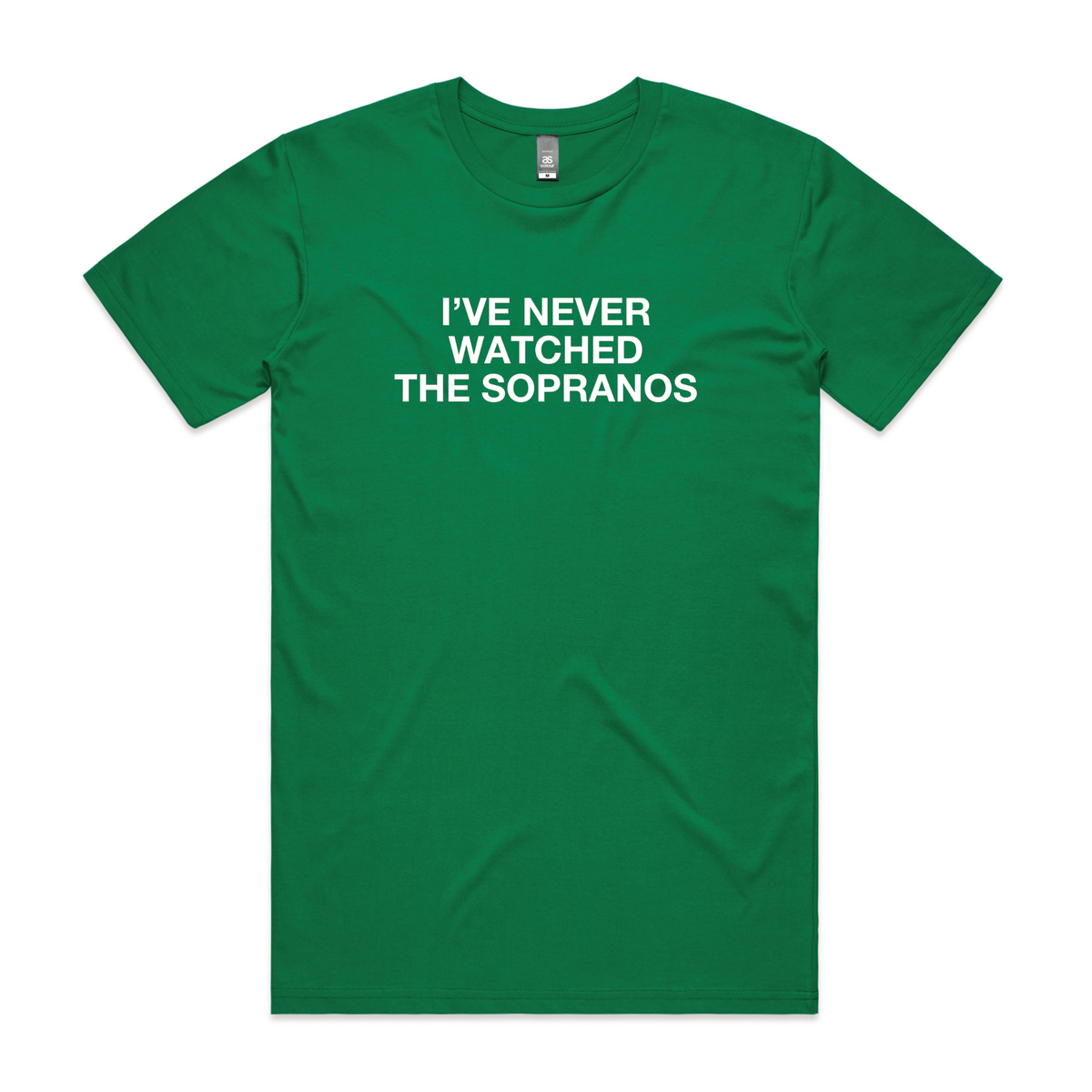 Green regular t-shirt with The Sopranos TV design from Lonely Kids Club