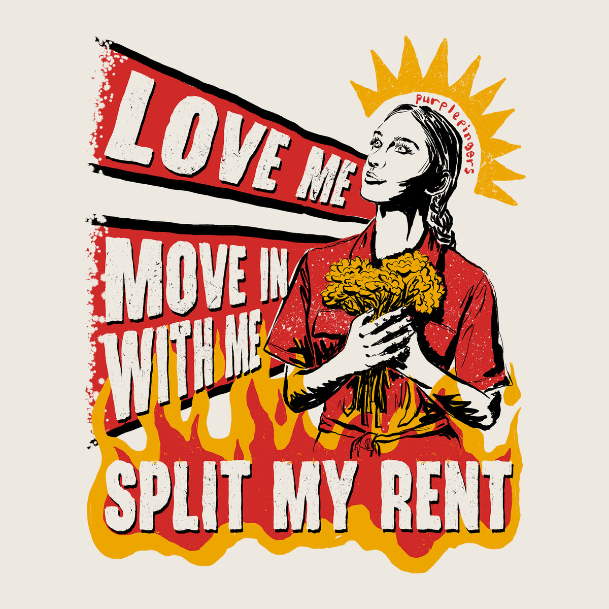 Split My Rent Tote tote bag by Lonely Kids Club