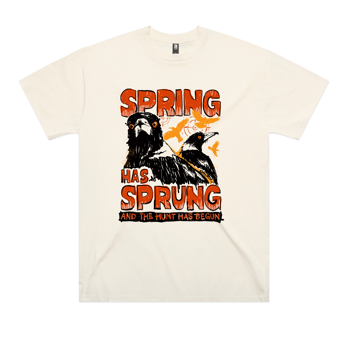 Ecru oversized t-shirt with Spring Has Sprung graphic by Lonely Kids Club