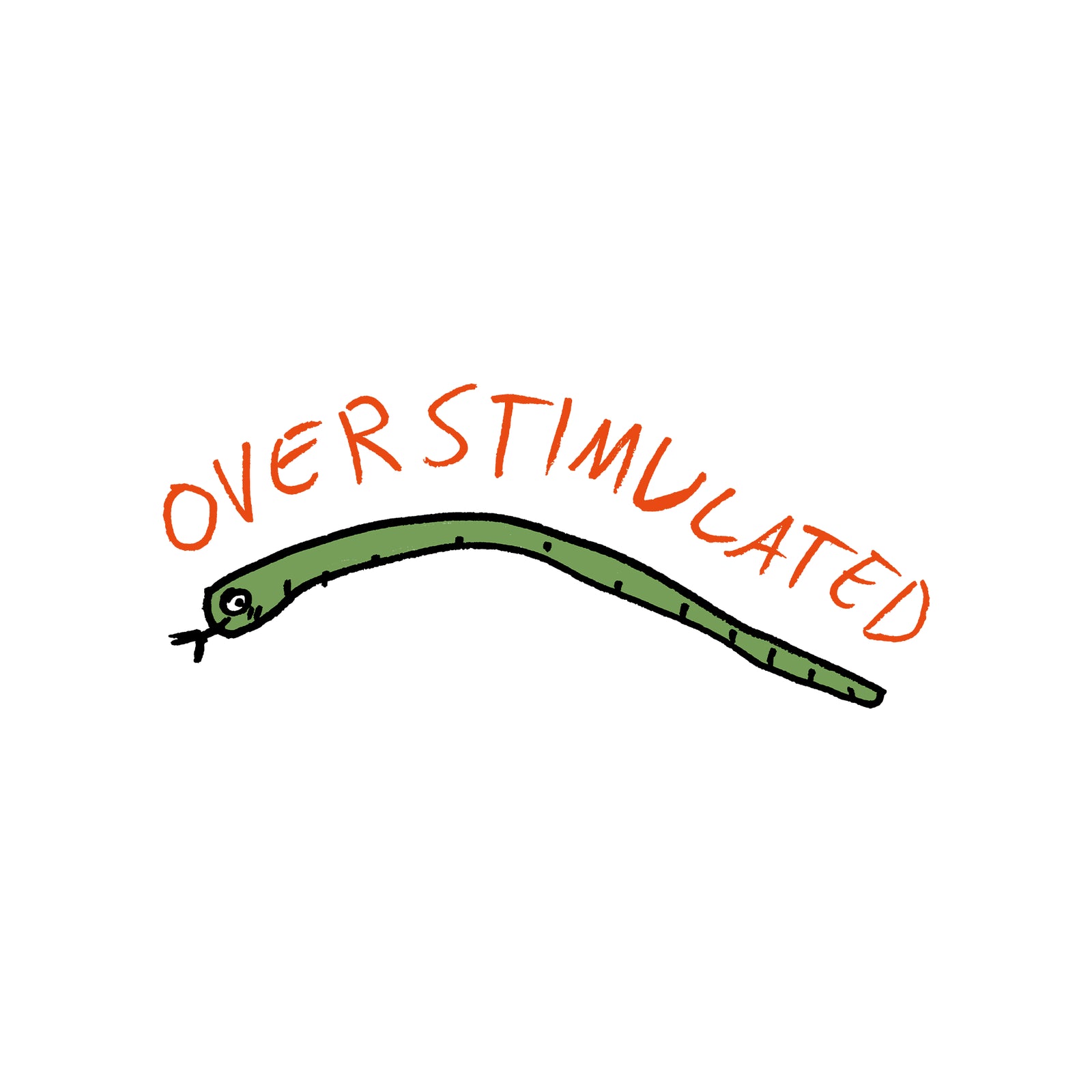 Overstimulated Snake Tee