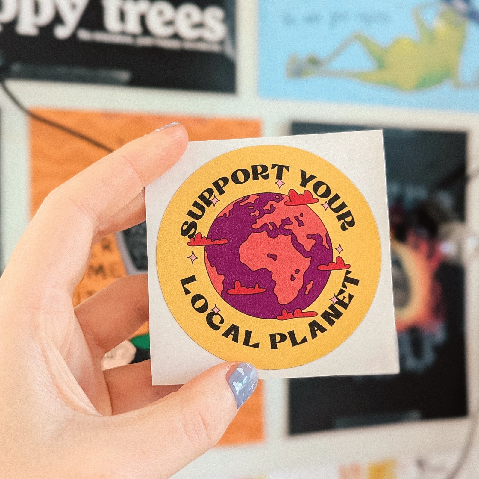 Support Your Local Planet Weatherproof Sticker sticker set by Lonely Kids Club
