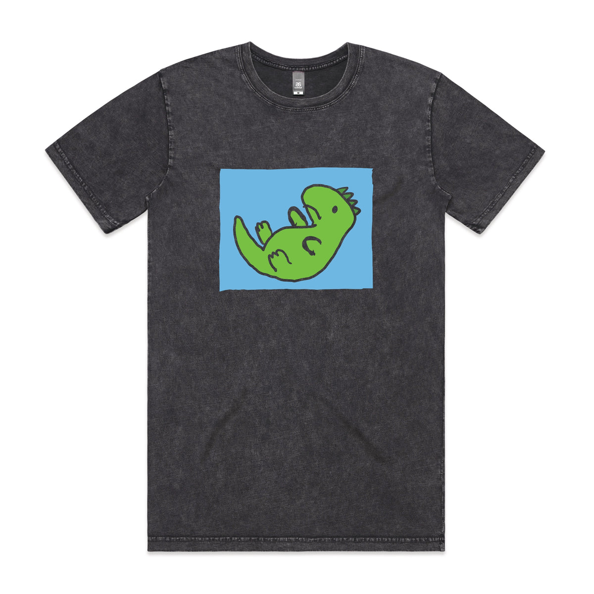 Acid Wash unisex t-shirt with Tyrannosaurus Rekt graphic by Lonely Kids Club