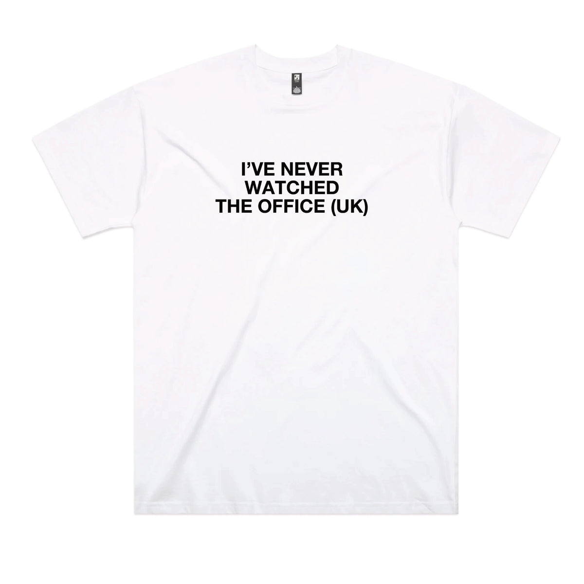 White oversized t-shirt with The Office (UK) TV design from Lonely Kids Club