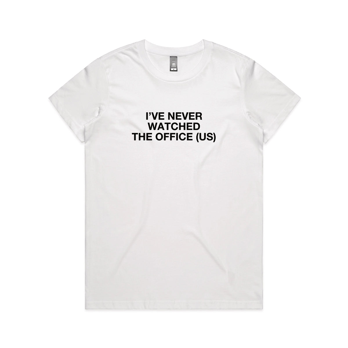 White Maple fitted t-shirt with The Office (US) TV design from Lonely Kids Club