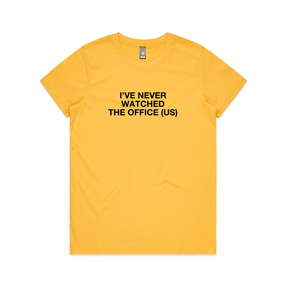 Yelllow Maple fitted t-shirt with The Office (US) TV design from Lonely Kids Club