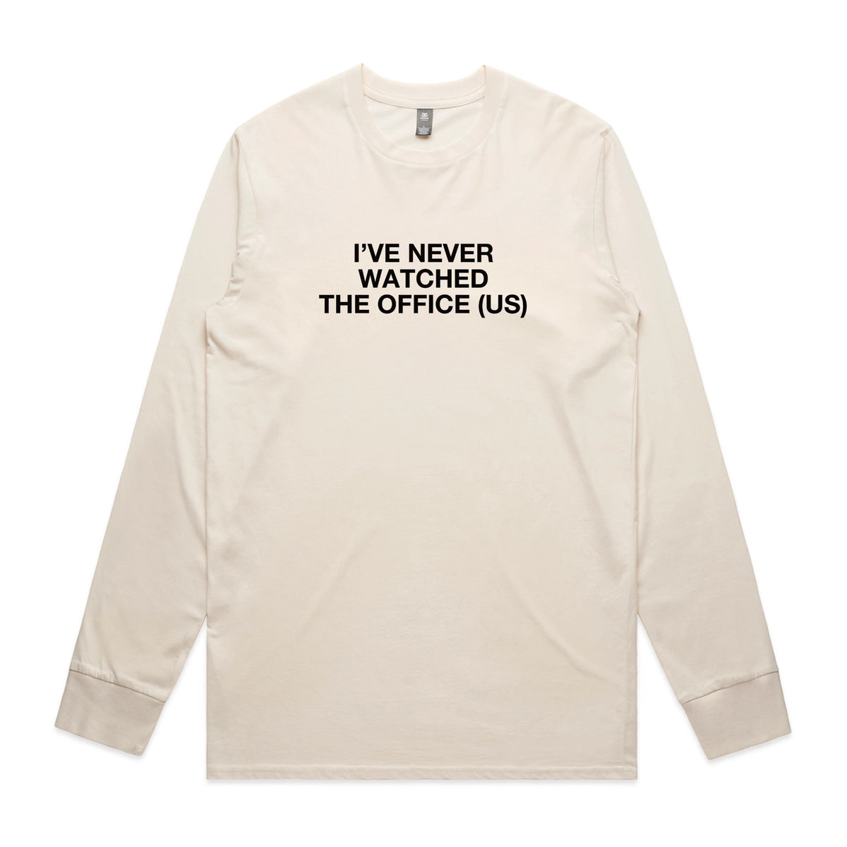 Ecru long sleeve t-shirt with The Office (US) TV design from Lonely Kids Club