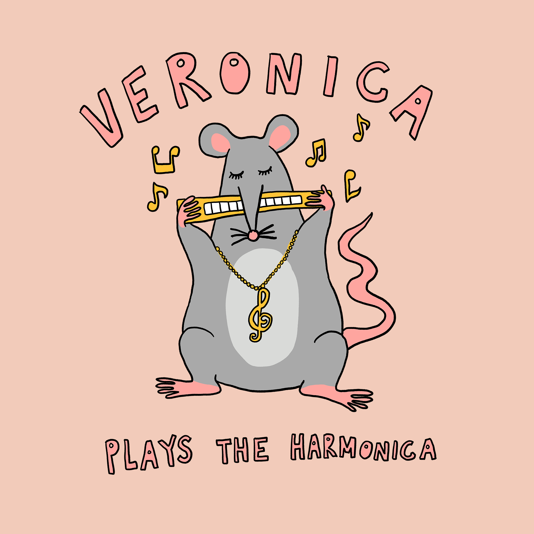 Veronica Plays The Harmonica Tee