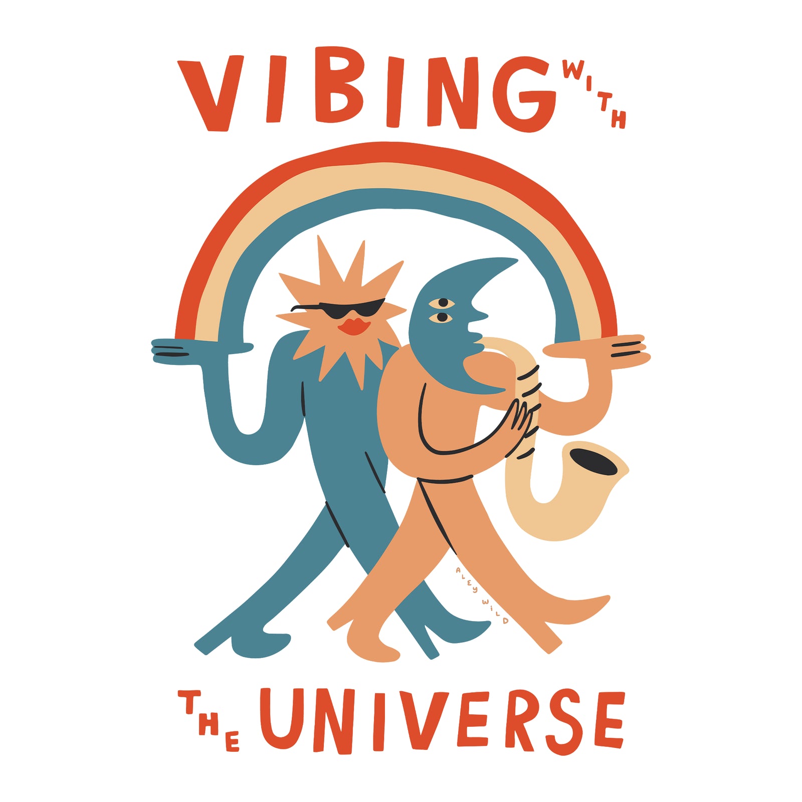 Vibing With The Universe Hoodie hoodie by Lonely Kids Club