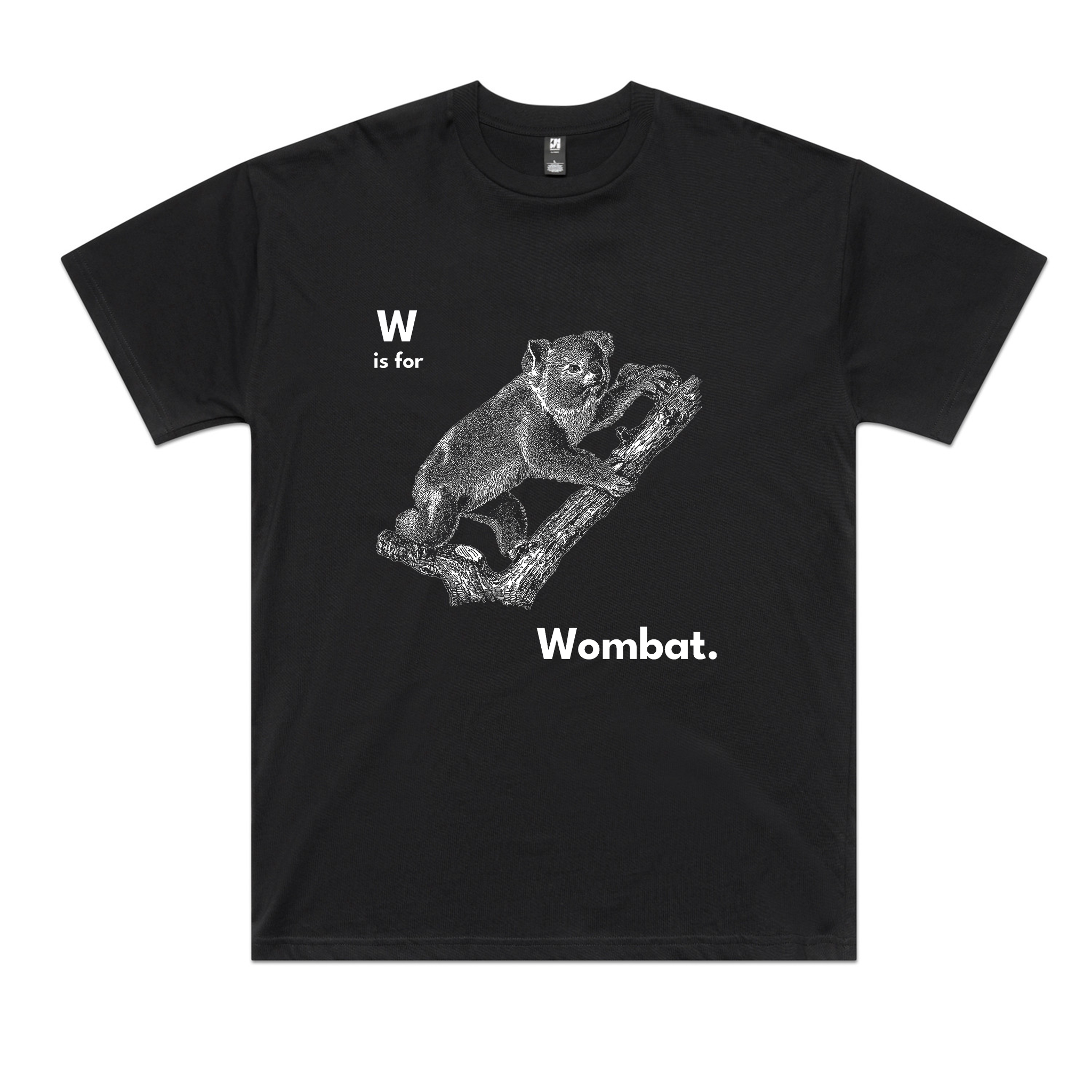 W Is For Wombat Oversized Tee