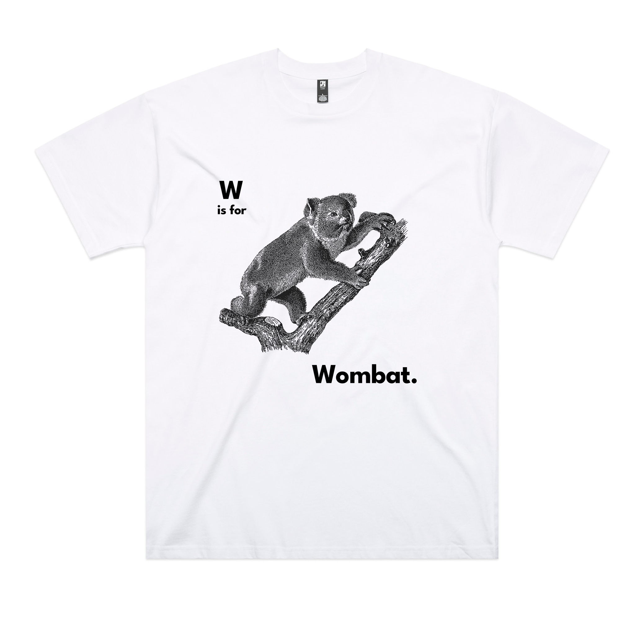 W Is For Wombat Oversized Tee