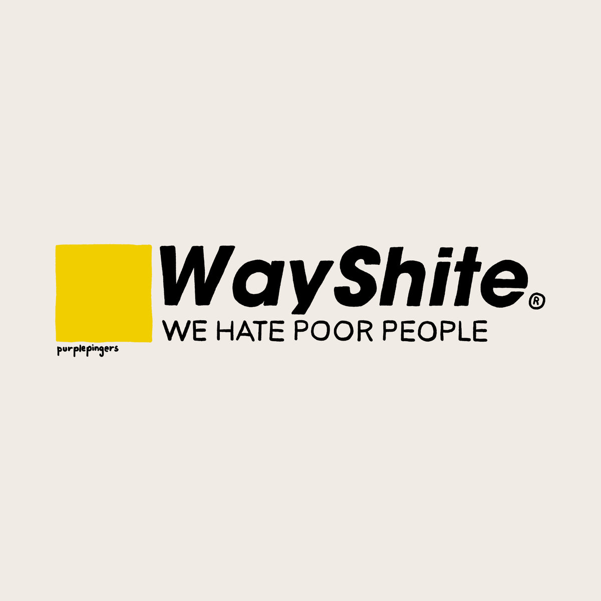 Way Shite Tote tote bag by Lonely Kids Club