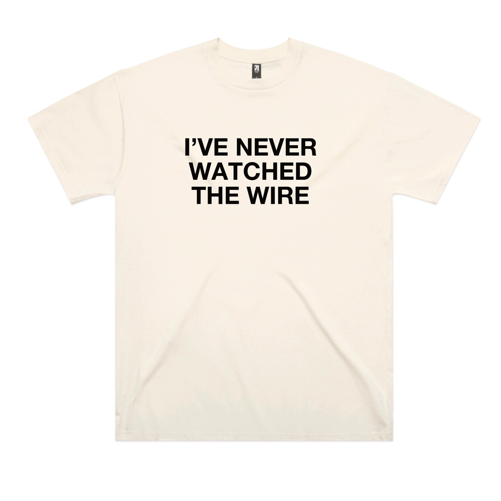 Ecru oversized t-shirt with The Wire TV graphic by Lonely Kids Club