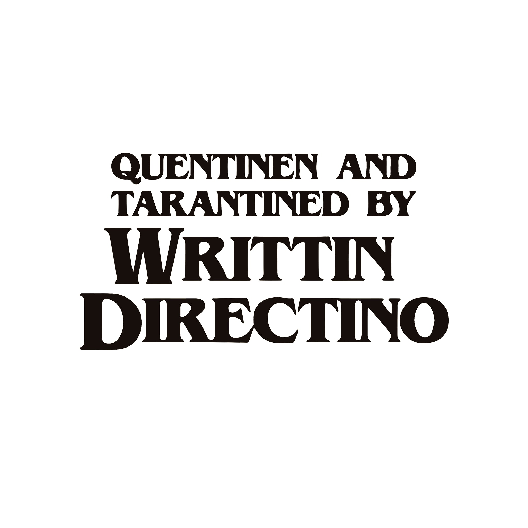 Writtin Directino Oversized Tee