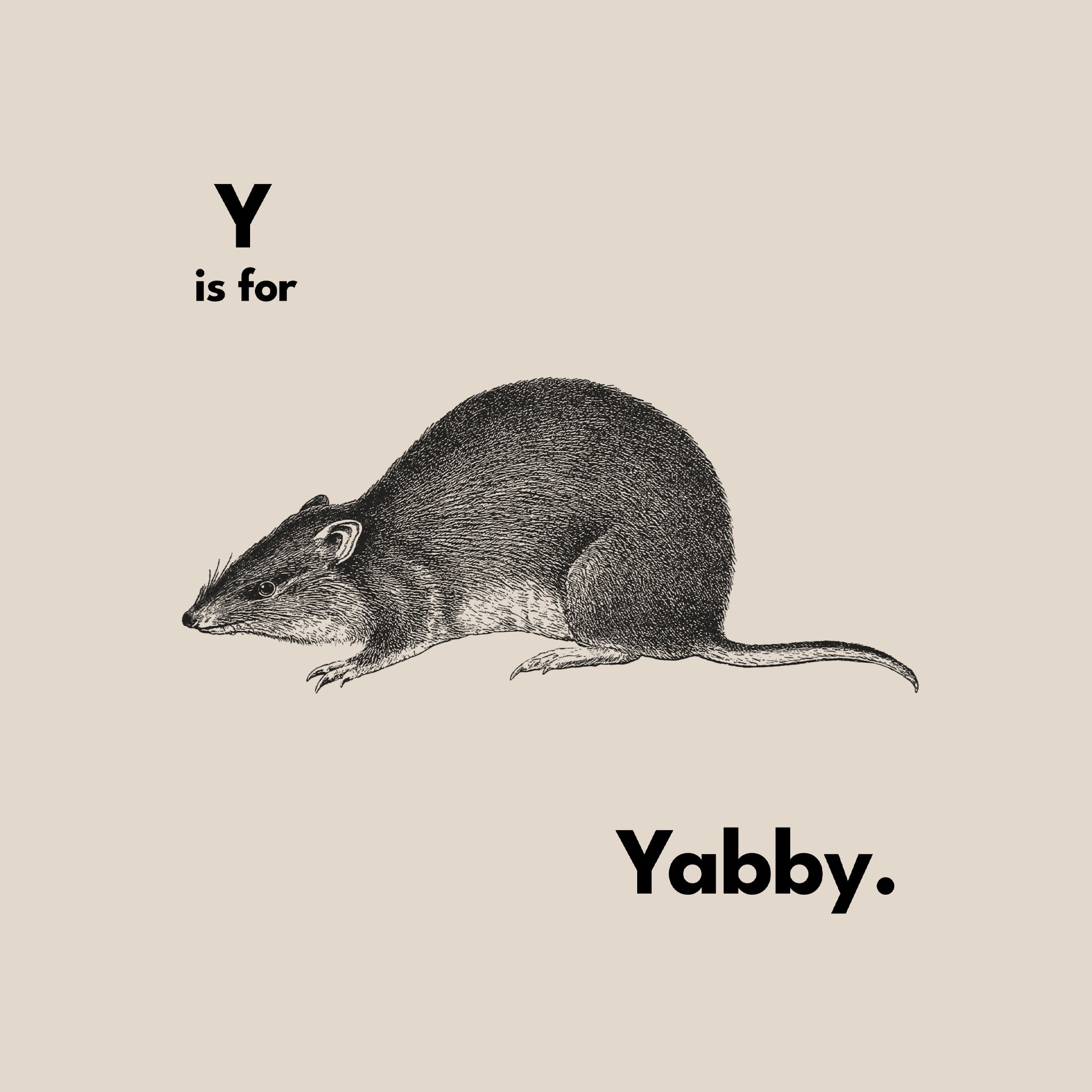 Y Is For Yabby Tee