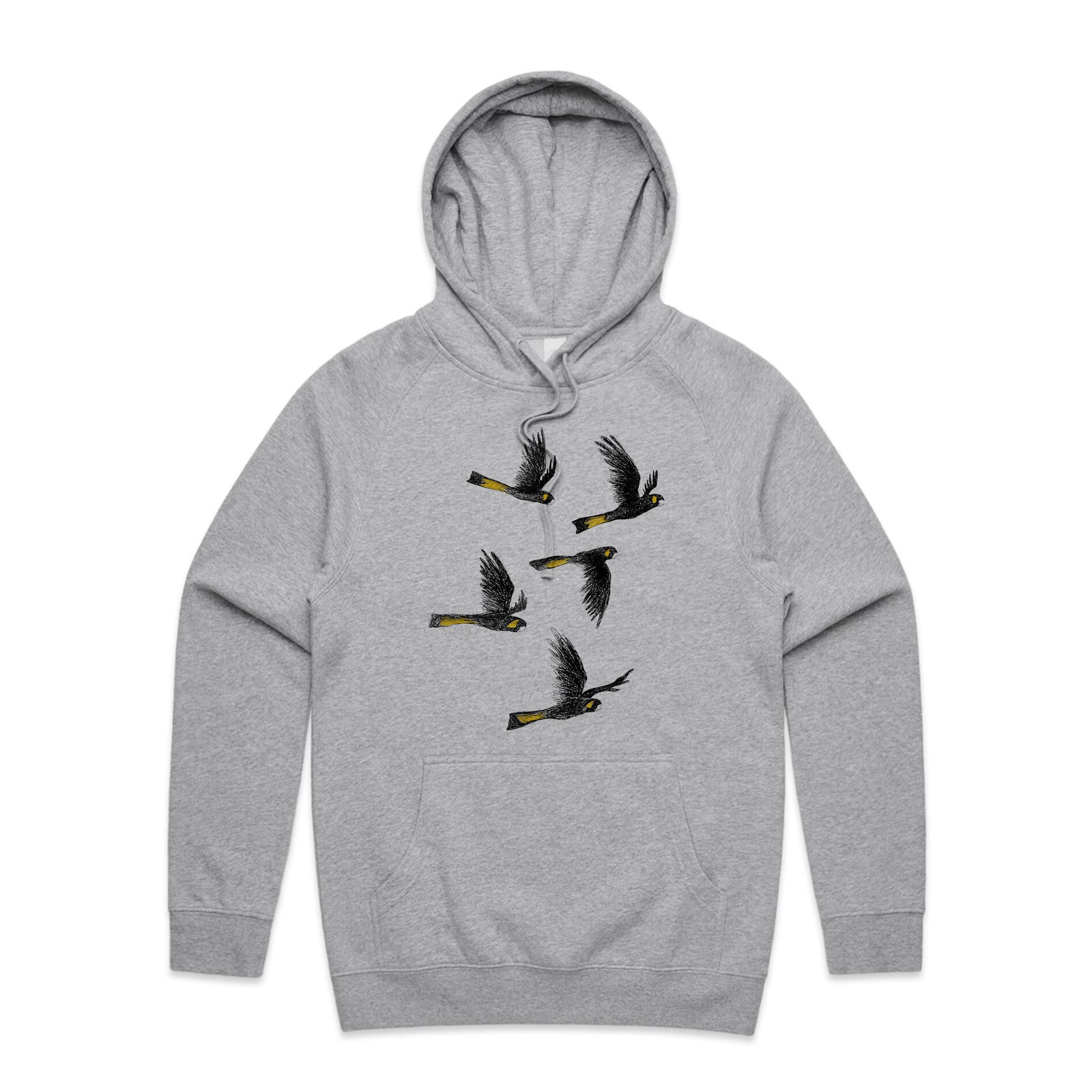 Yellow Tailed Black Cockatoos Hoodie