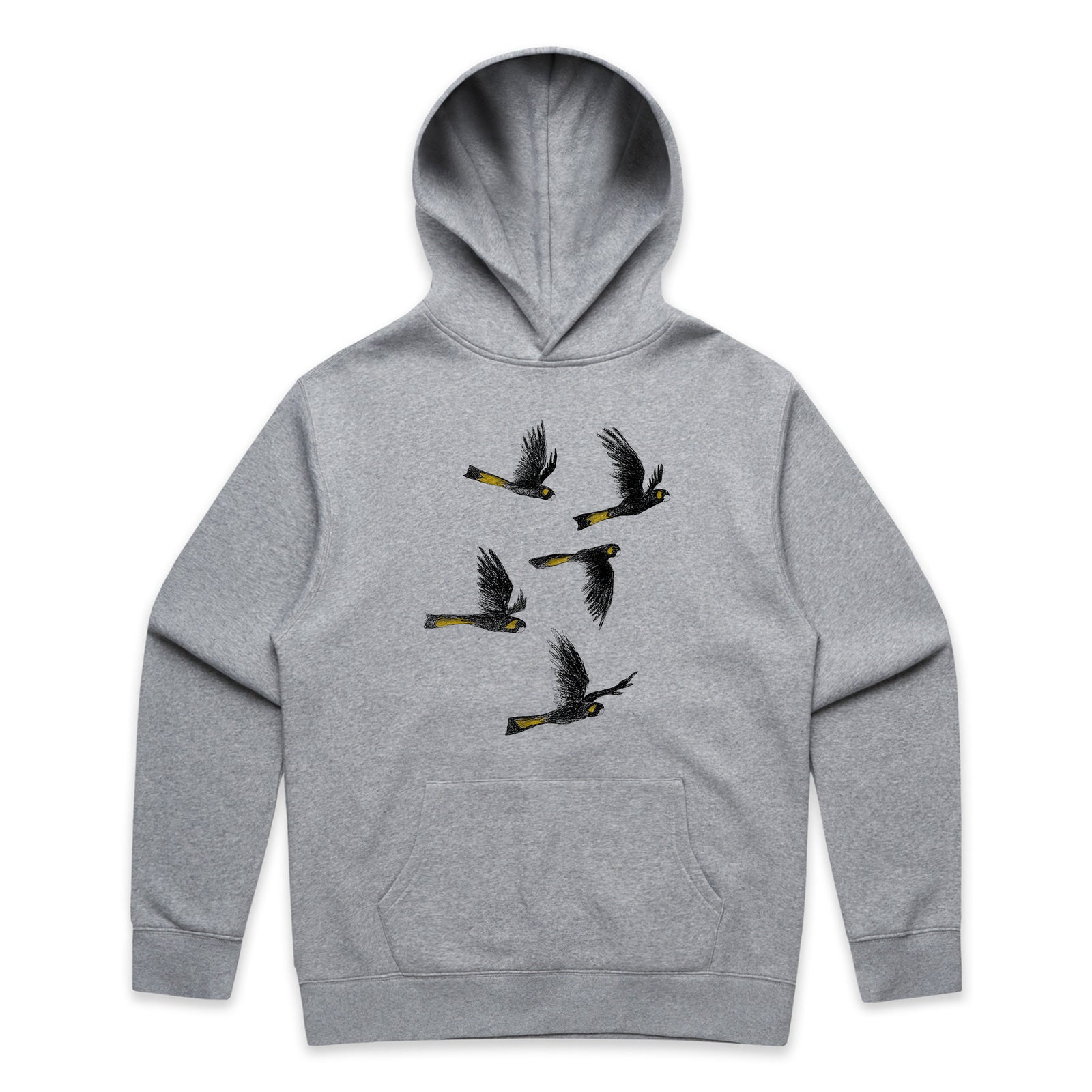 Yellow Tailed Black Cockatoos Hoodie