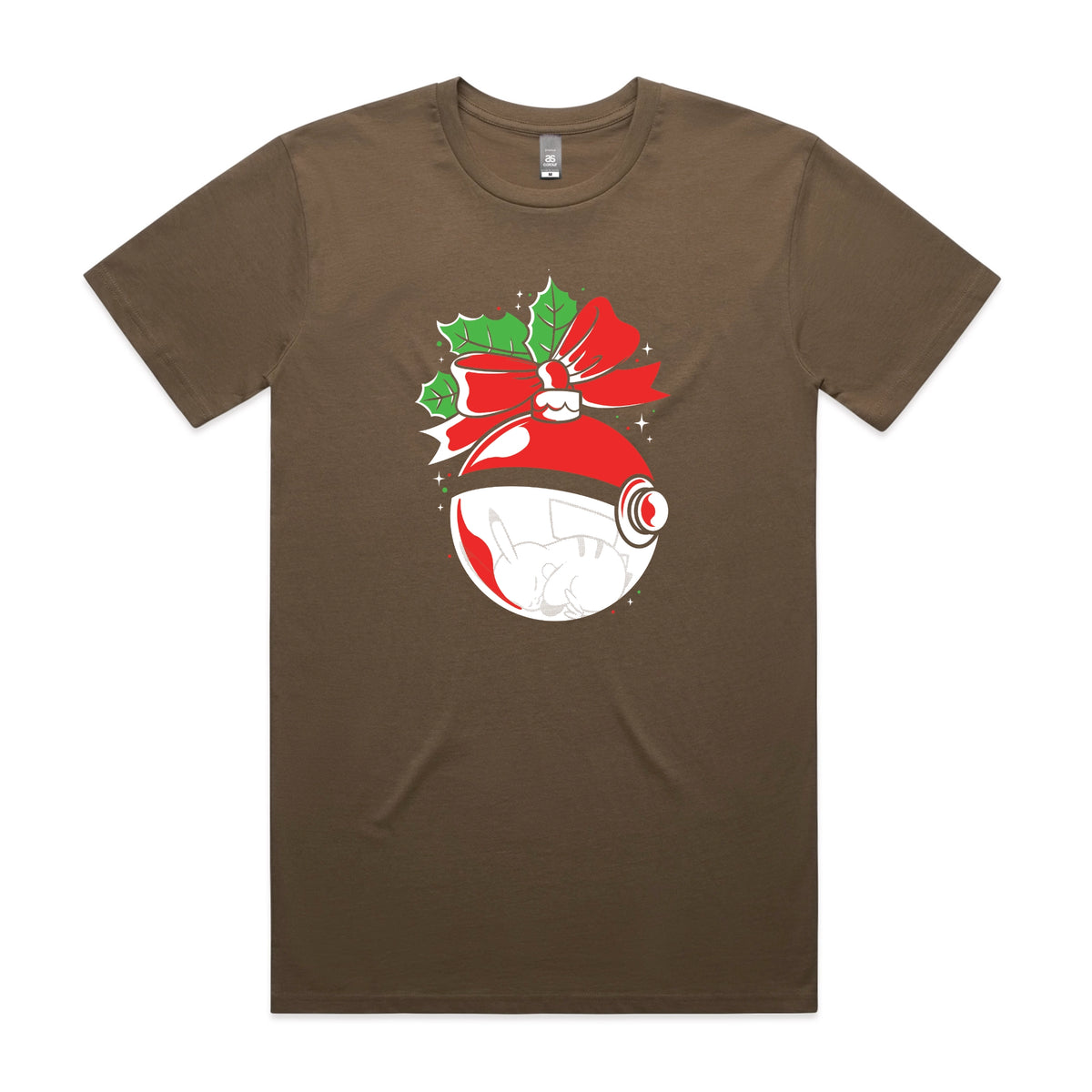 Walnut unisex t-shirt with Pokebauble graphic by Lonely Kids Club