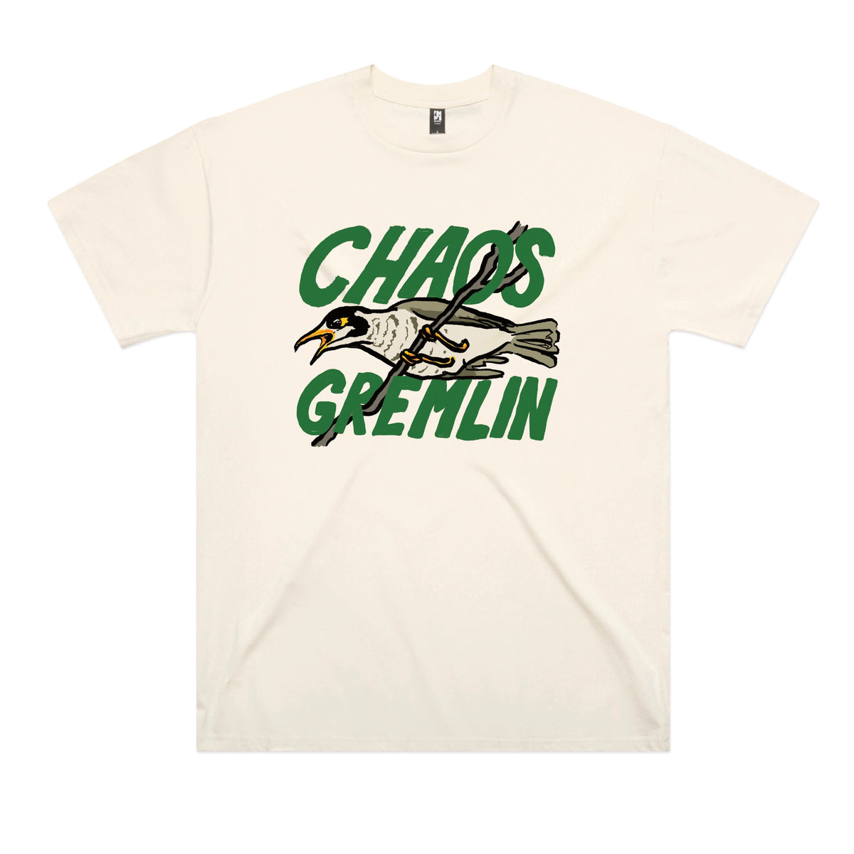 Ecru oversized t-shirt with Chaos Gremlin graphic by Lonely Kids Club