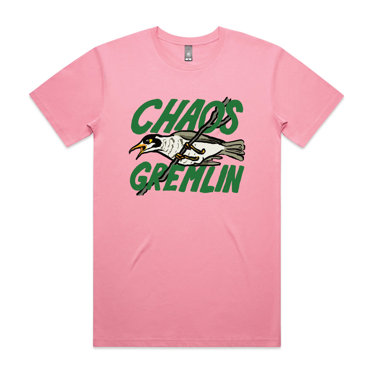 Bubblegum unisex t-shirt with Chaos Gremlin graphic by Lonely Kids Club