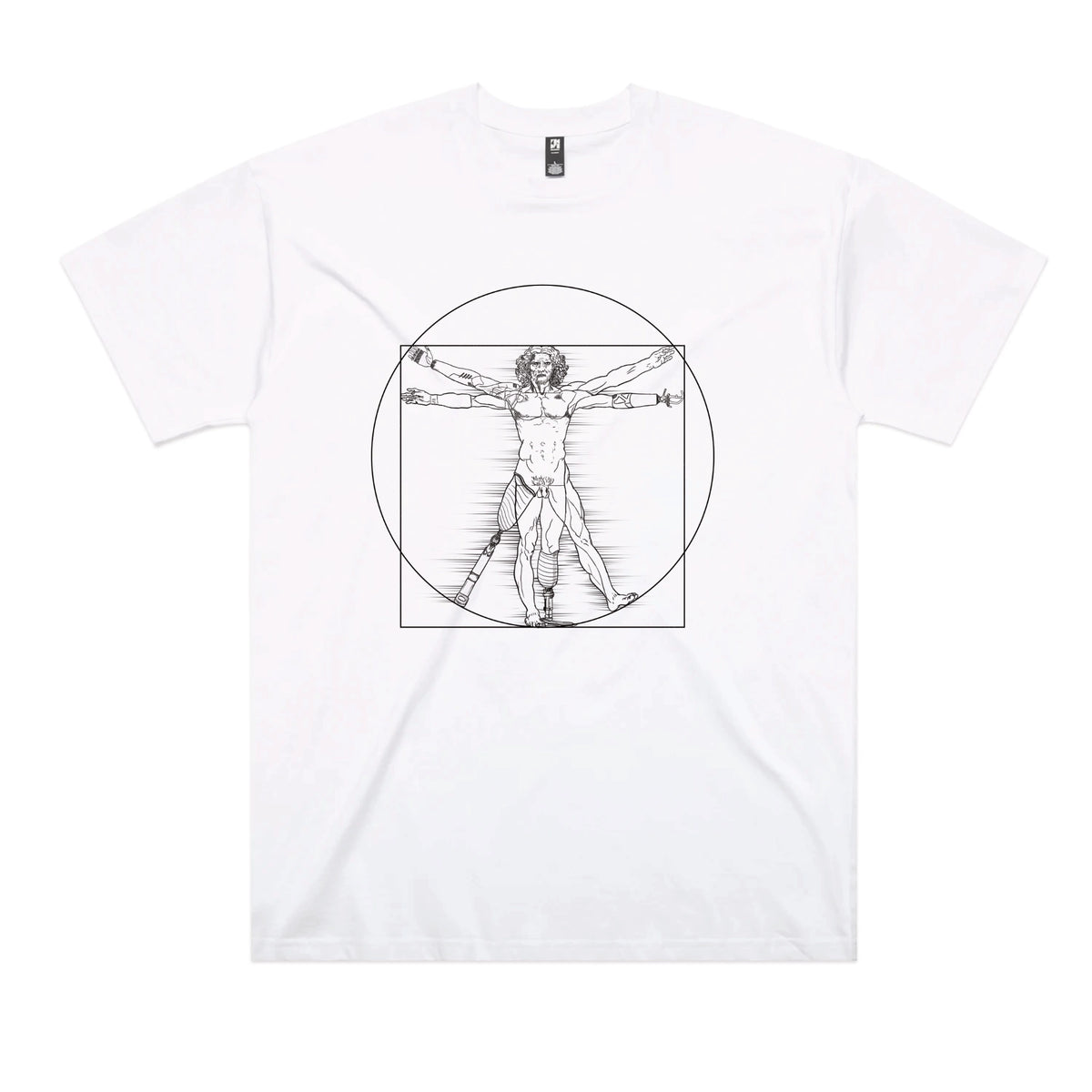 White oversized t-shirt with I Deal Man graphic by Lonely Kids Club