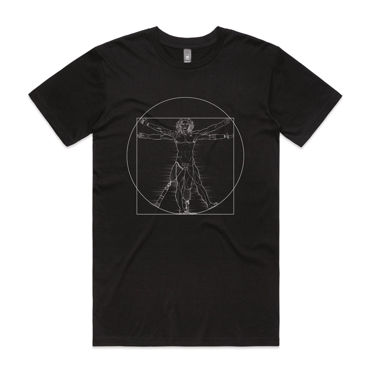 Black unisex t-shirt with I Deal Man graphic by Lonely Kids Club