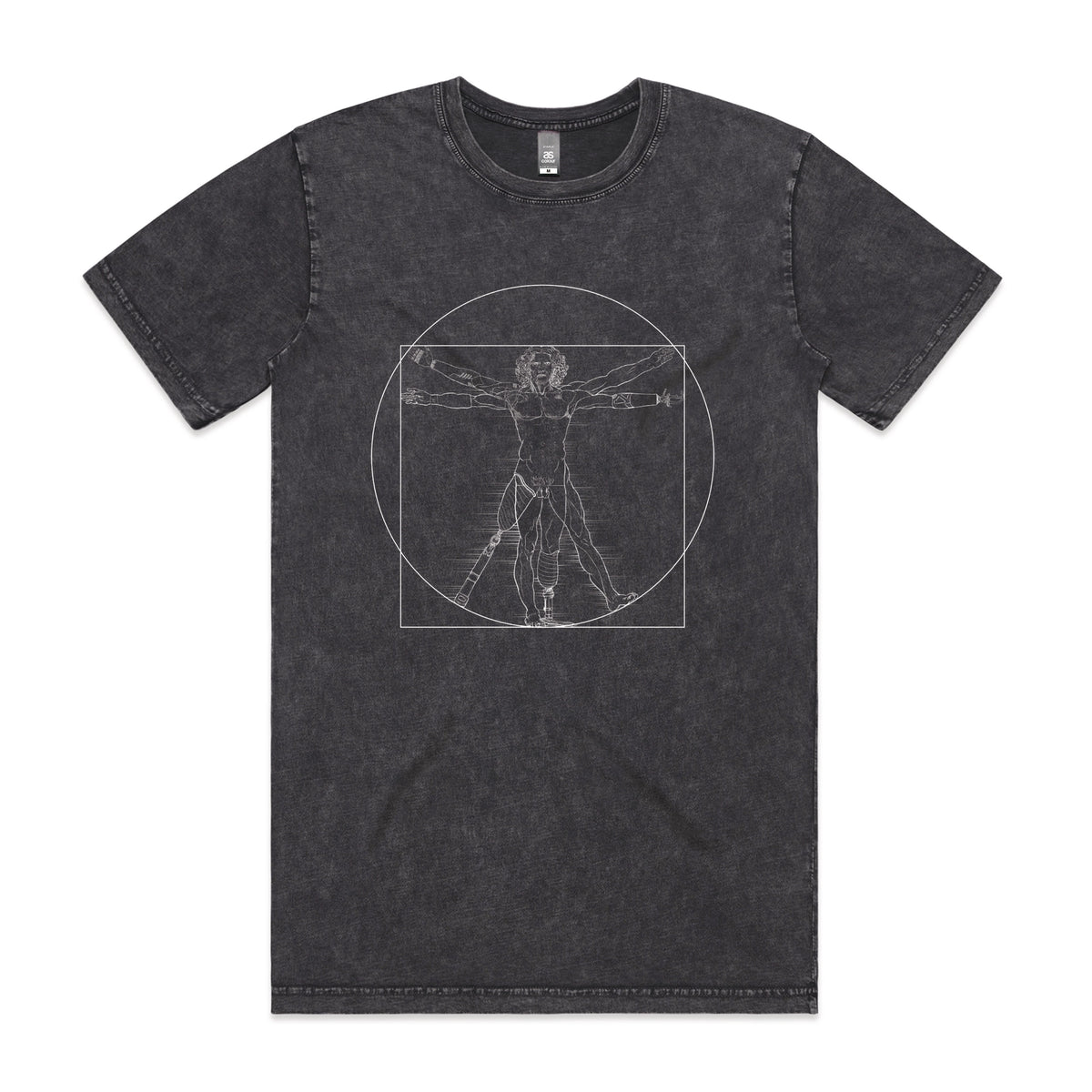 Acid Wash unisex t-shirt with I Deal Man graphic by Lonely Kids Club