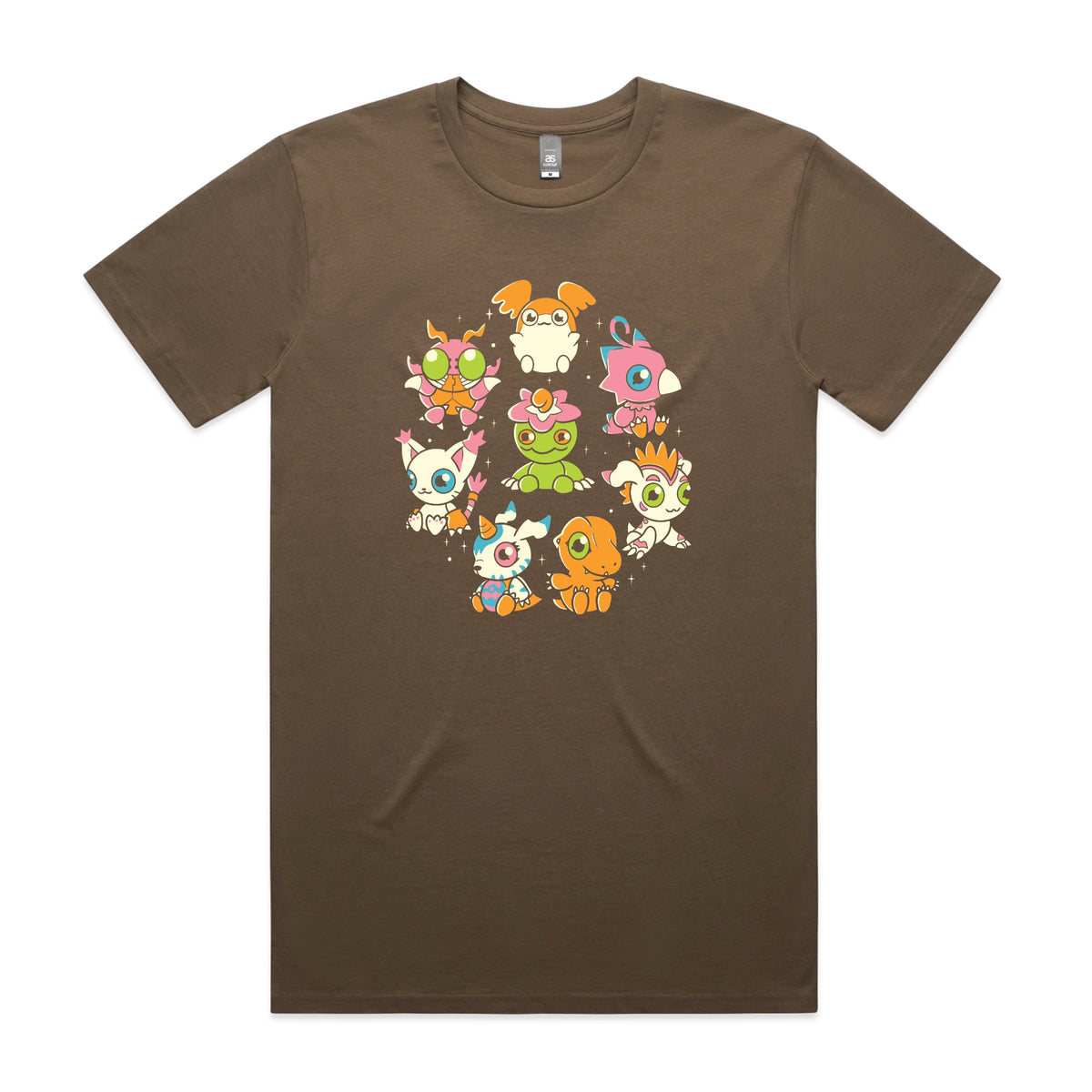 Walnut unisex t-shirt with Digicute graphic by Lonely Kids Club