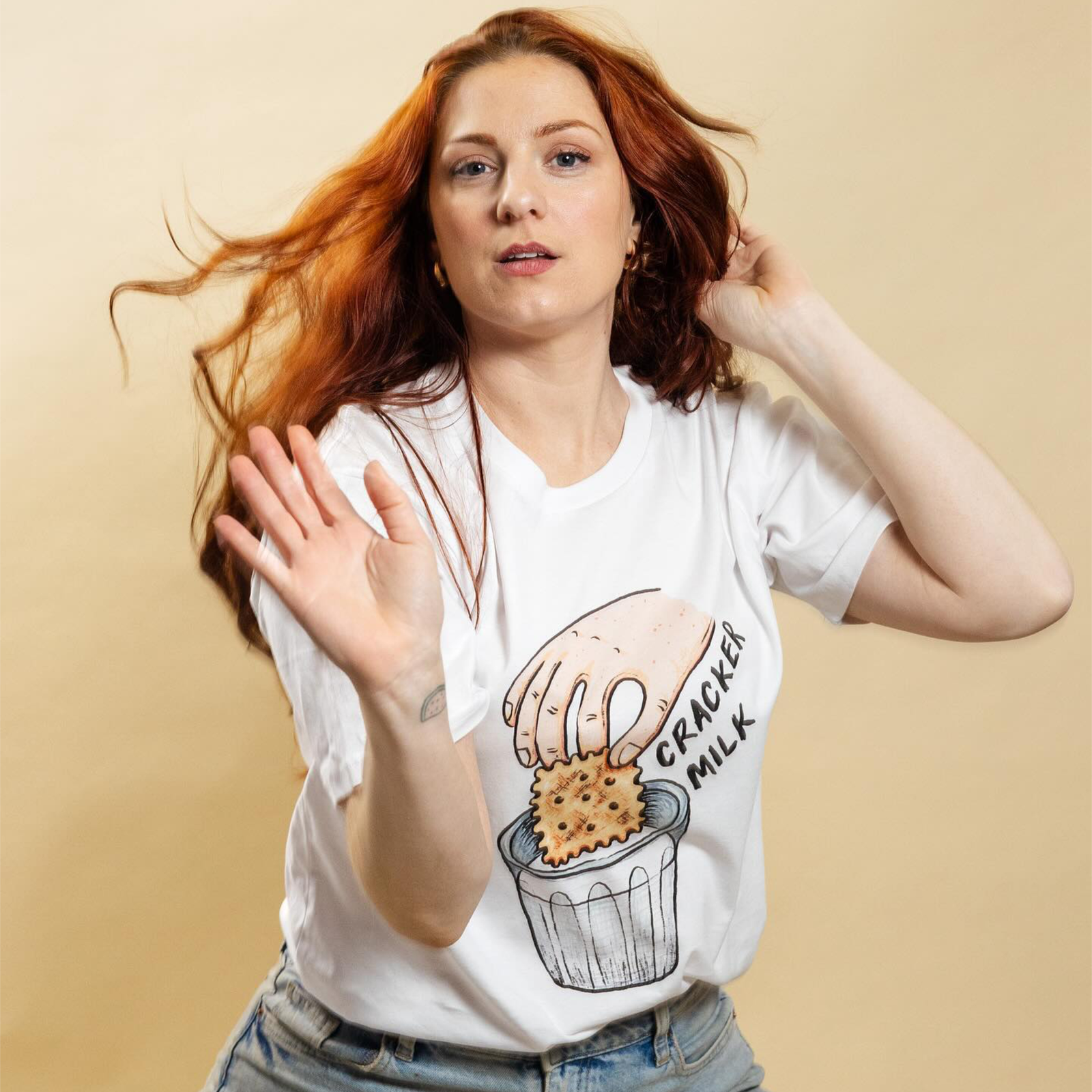 CrackerMilk Illustrated Logo Tee
