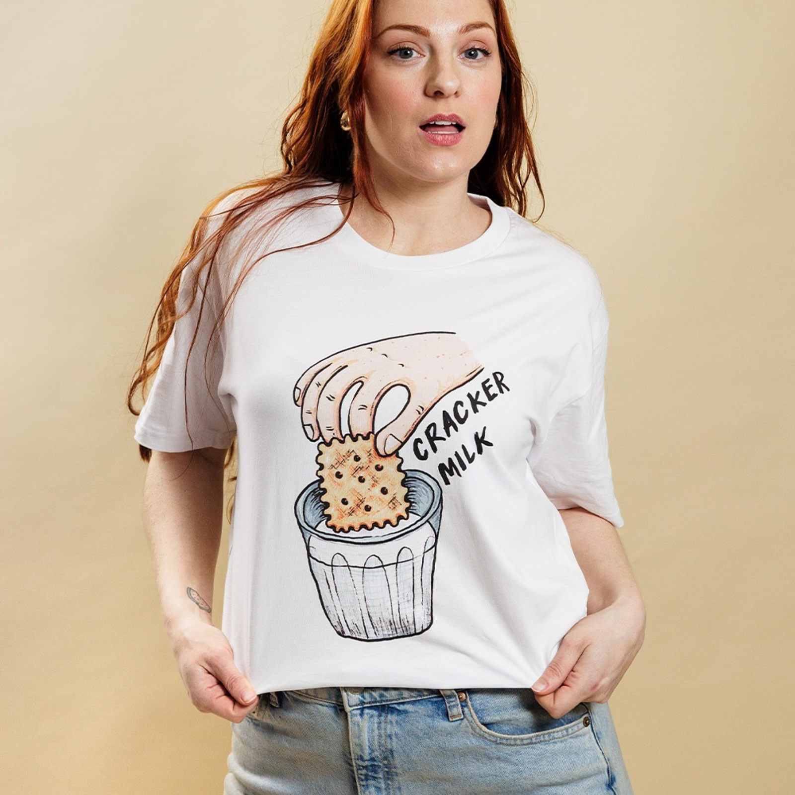 CrackerMilk Illustrated Logo Tee