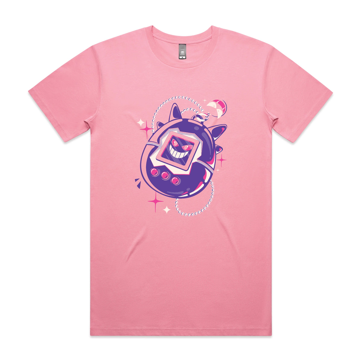 Bubblegum unisex t-shirt with Ghostigotchi graphic by Lonely Kids Club
